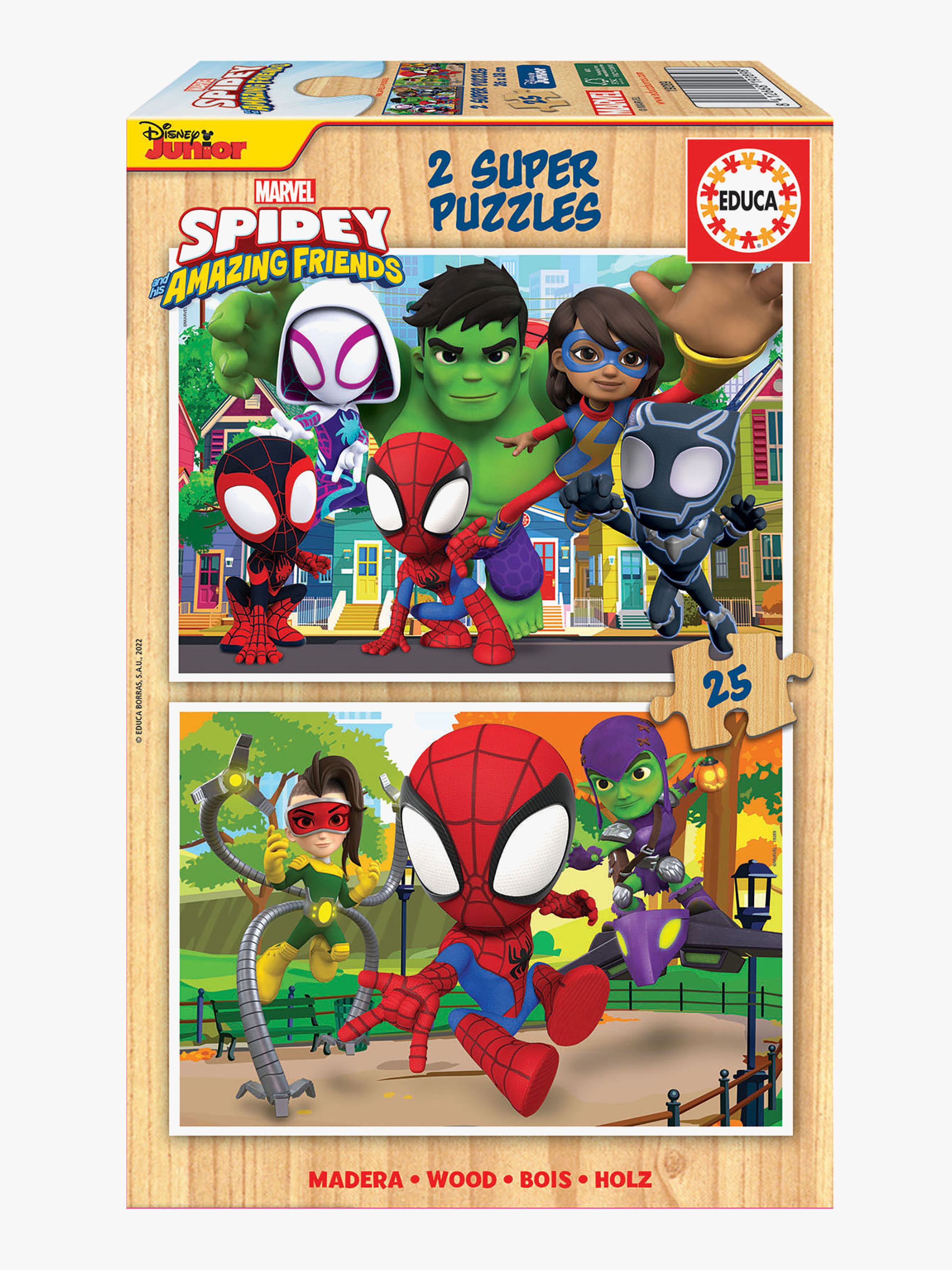 Educa Spidey And His Amazing Friends Puzzle 2x25 Teile