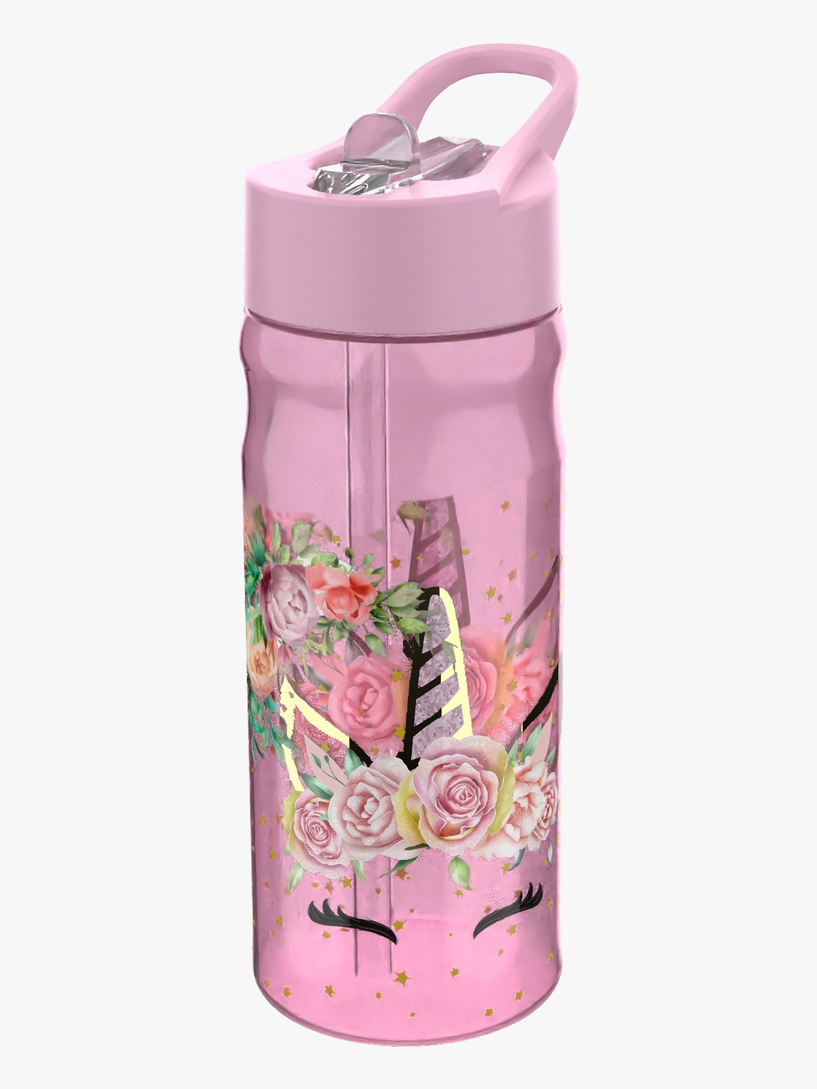 Valiant Unicorn Blommig Wasserflasche 500 ml
