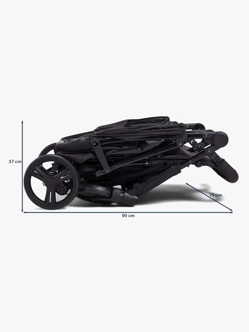 Beemoo Twin Shopper Zwillings- und Geschwisterwagen, Black Mélange