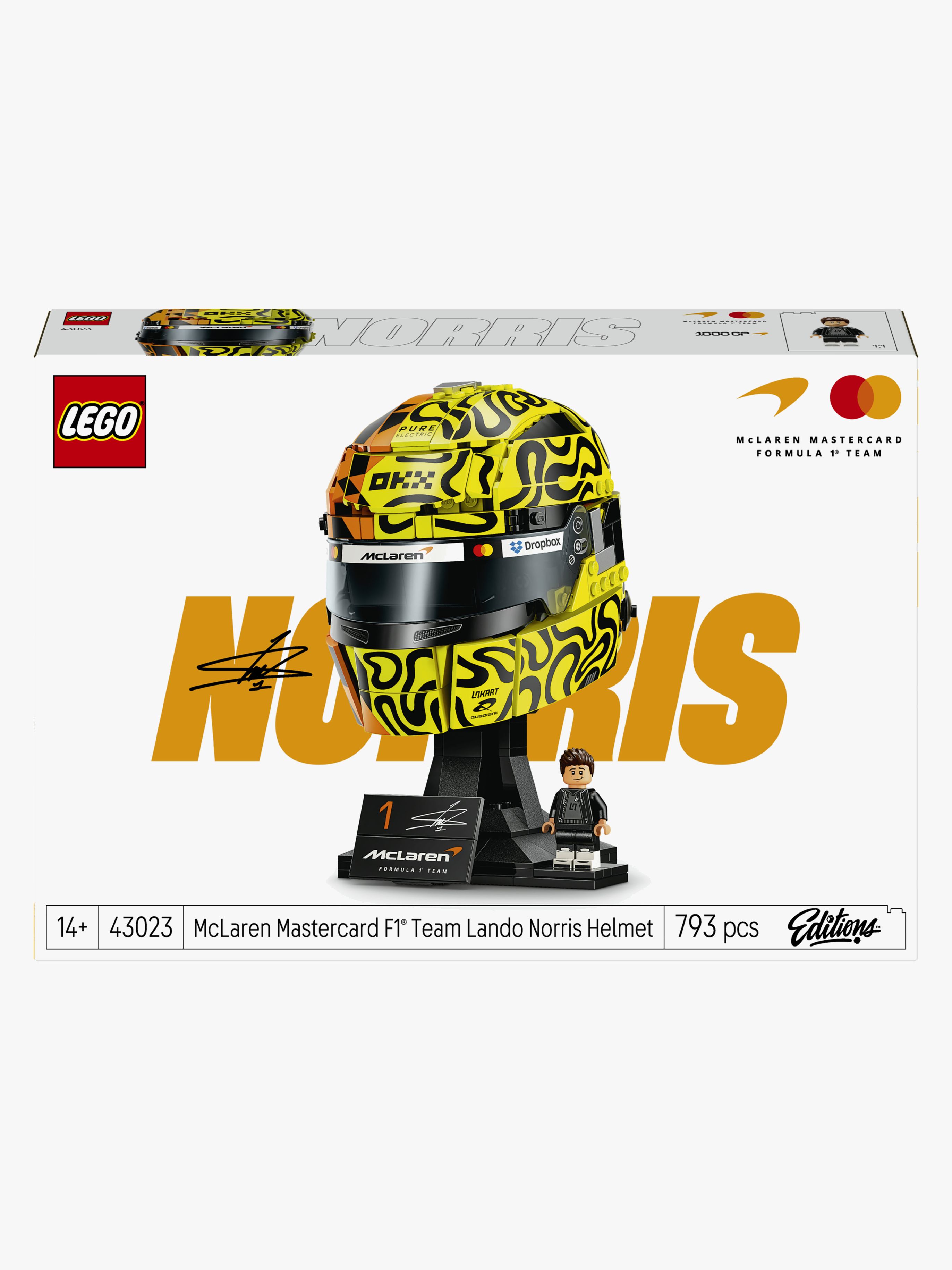 LEGO Editions Formula 1 43023 McLaren Mastercard F1 Team Lando Norris’ Helm