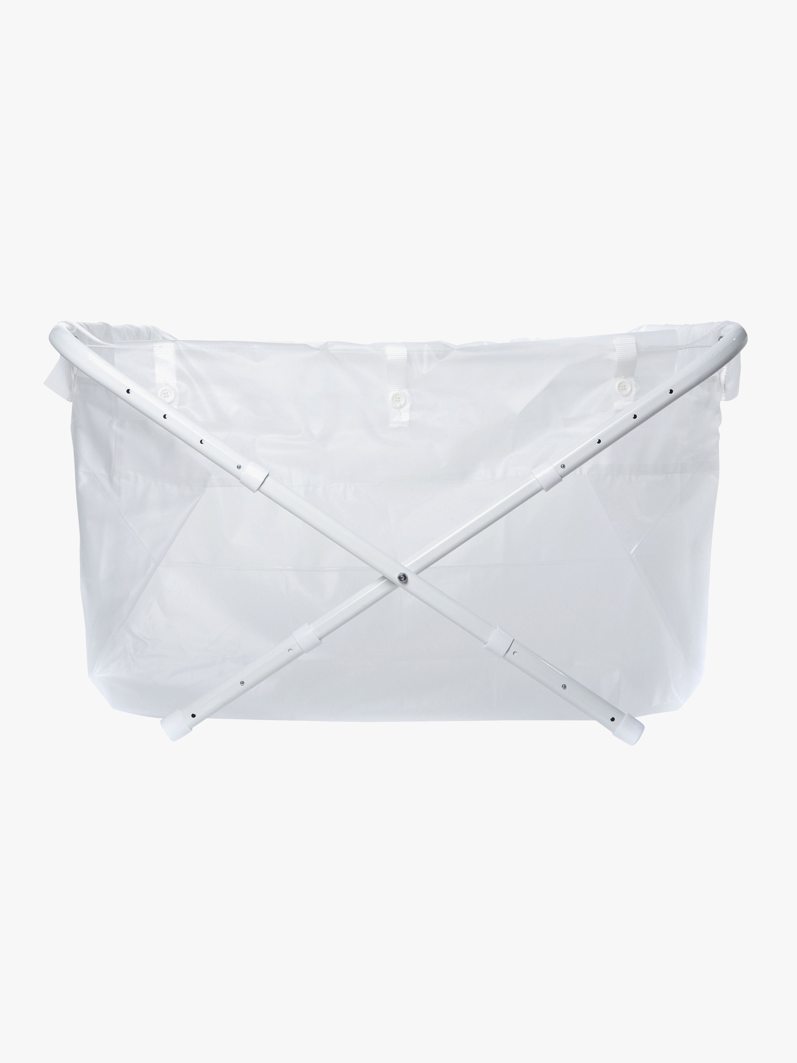 BiBaBad Flexi Klappbare Badewanne 80-100 cm, Transparent