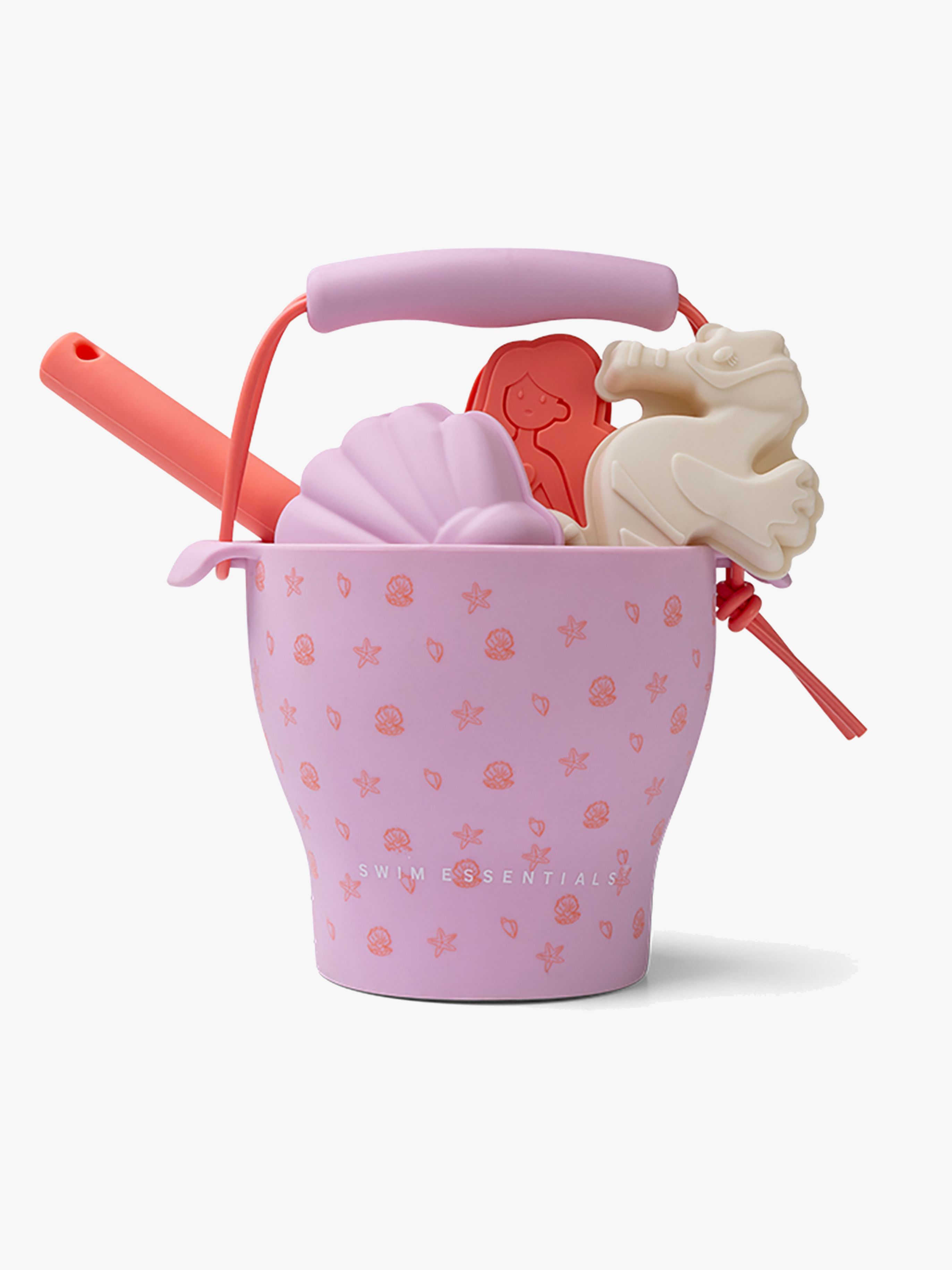 Shelltastic 5-teiliges Strandset aus Silikon, Pink