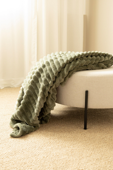 KMCarpets Stripe Decke 130x170, Grün
