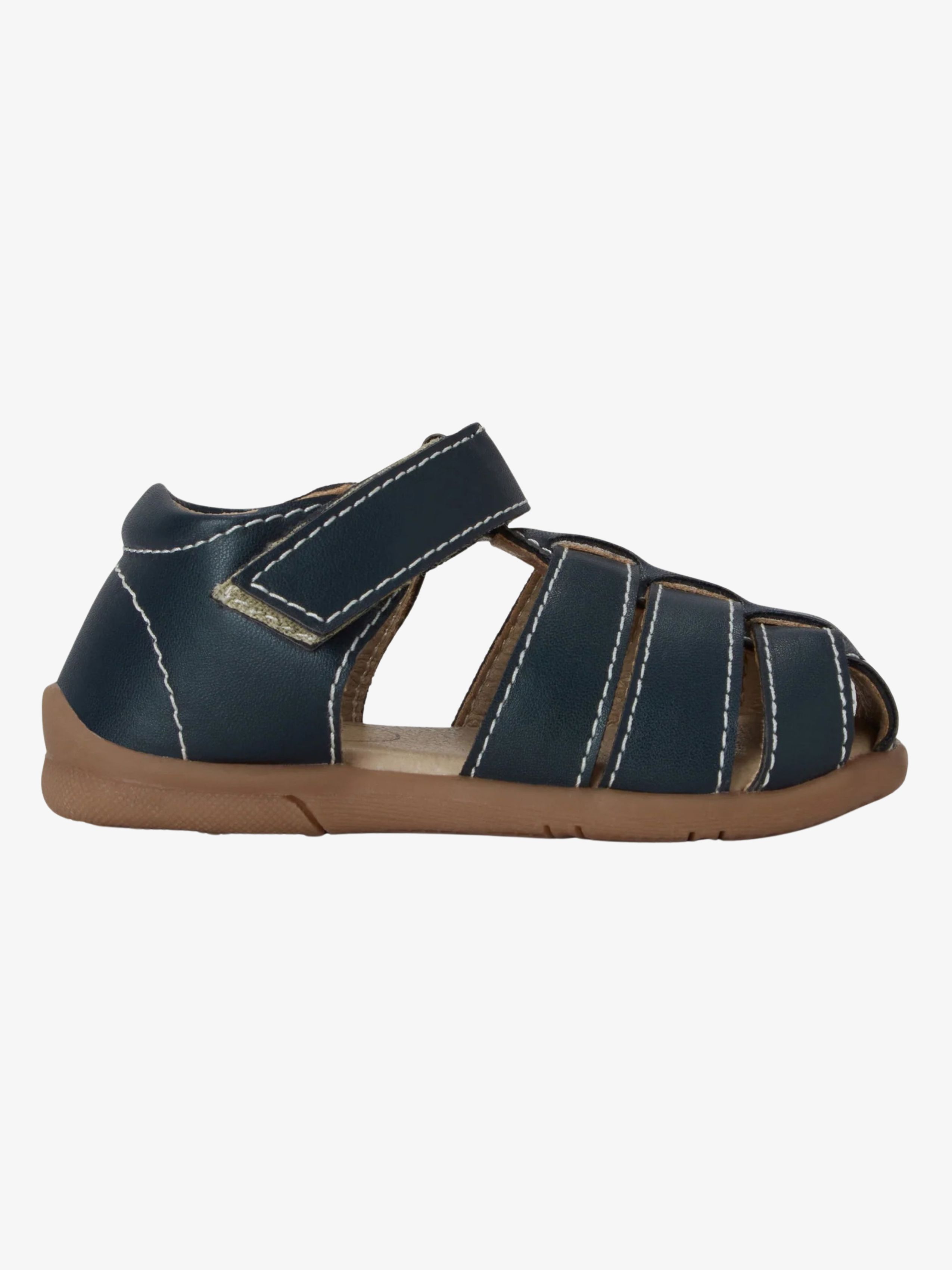 BabyMocs Little Gardener Kinder Sandalen, Marineblau, 24-25