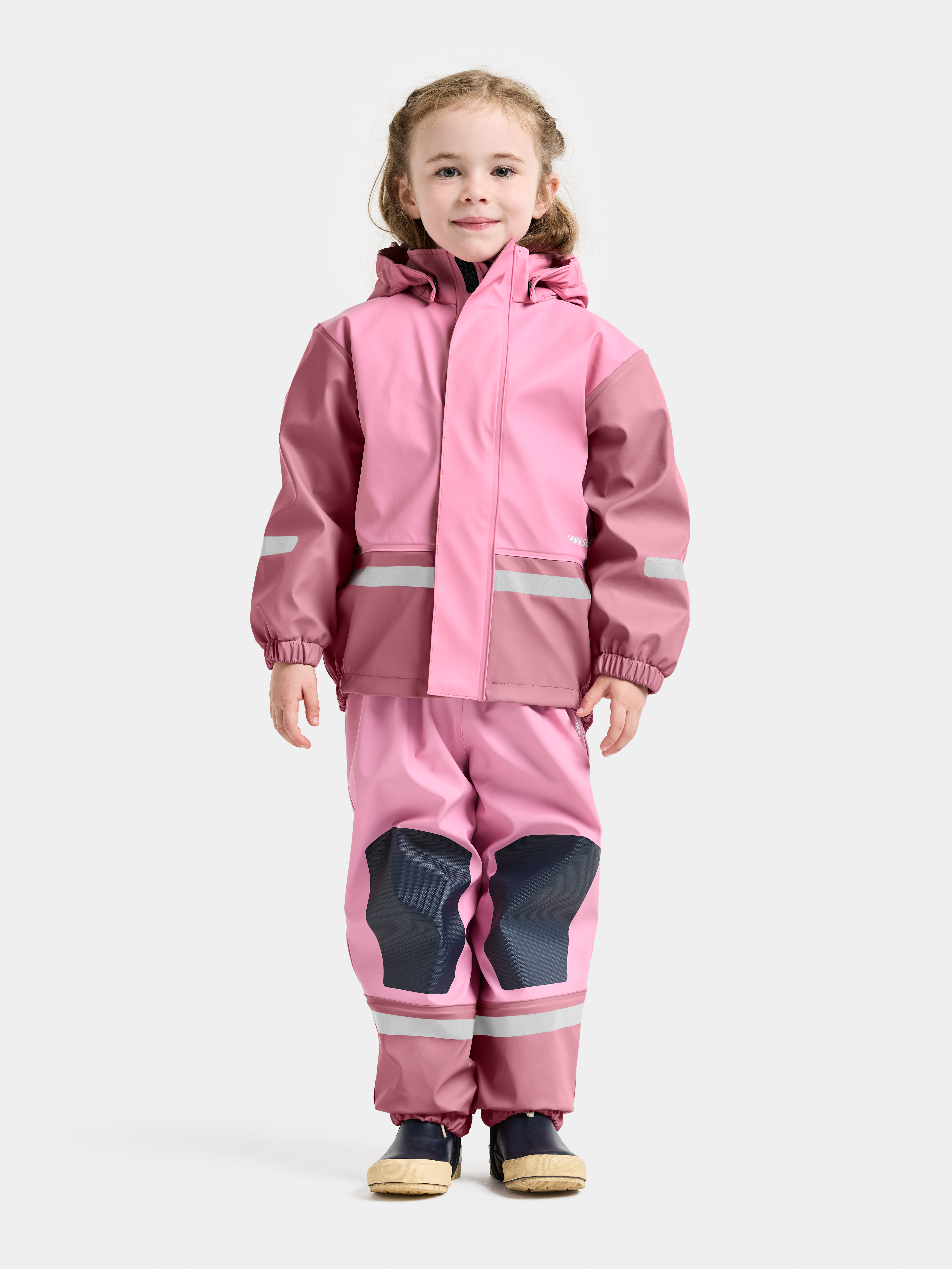 Didriksons Boardman Gefüttertes Regenset, Light Heather Pink, 80