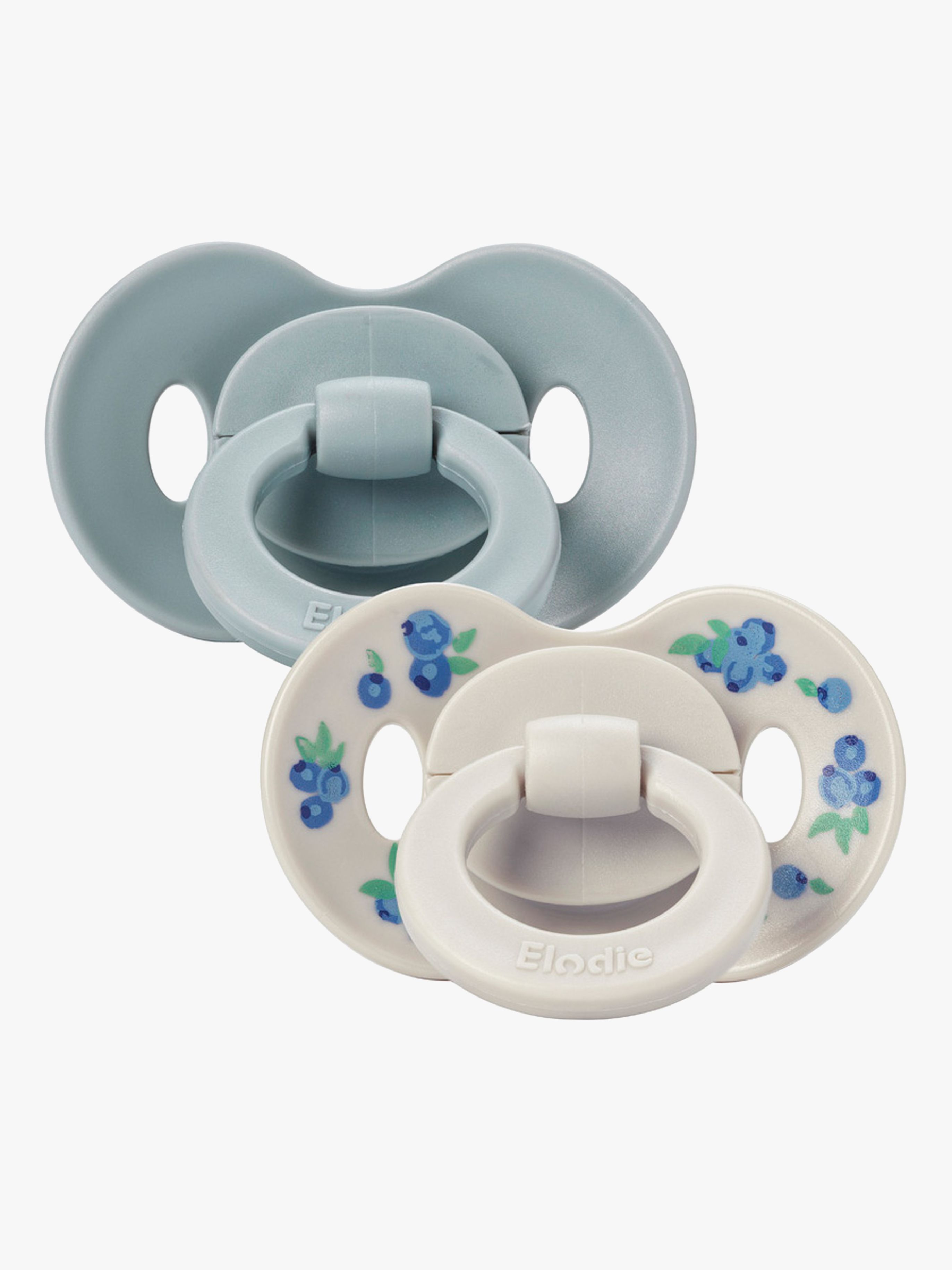 Elodie Details Binky Bundle Schnuller 0-6m Silikon 2er-Pack, Blueberry Bliss