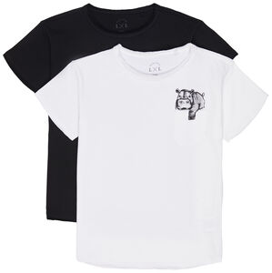 Luca & Lola Ettore T-Shirt 2er-Pack, White/Black