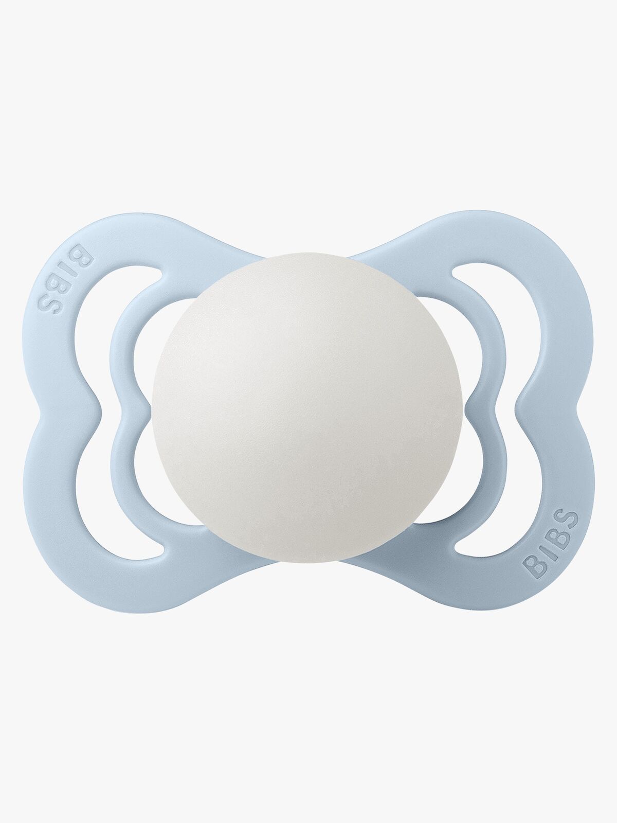BIBS Supreme Schnuller Silikon Gr. 1, Baby Blue Glow