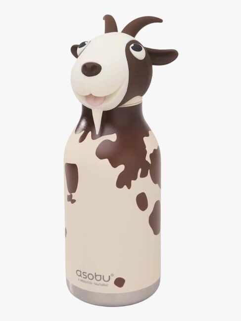Asobu Bestie Trinkflasche Ziege, Braun/Weiß SBV44-GOAT-4840_1.jpg