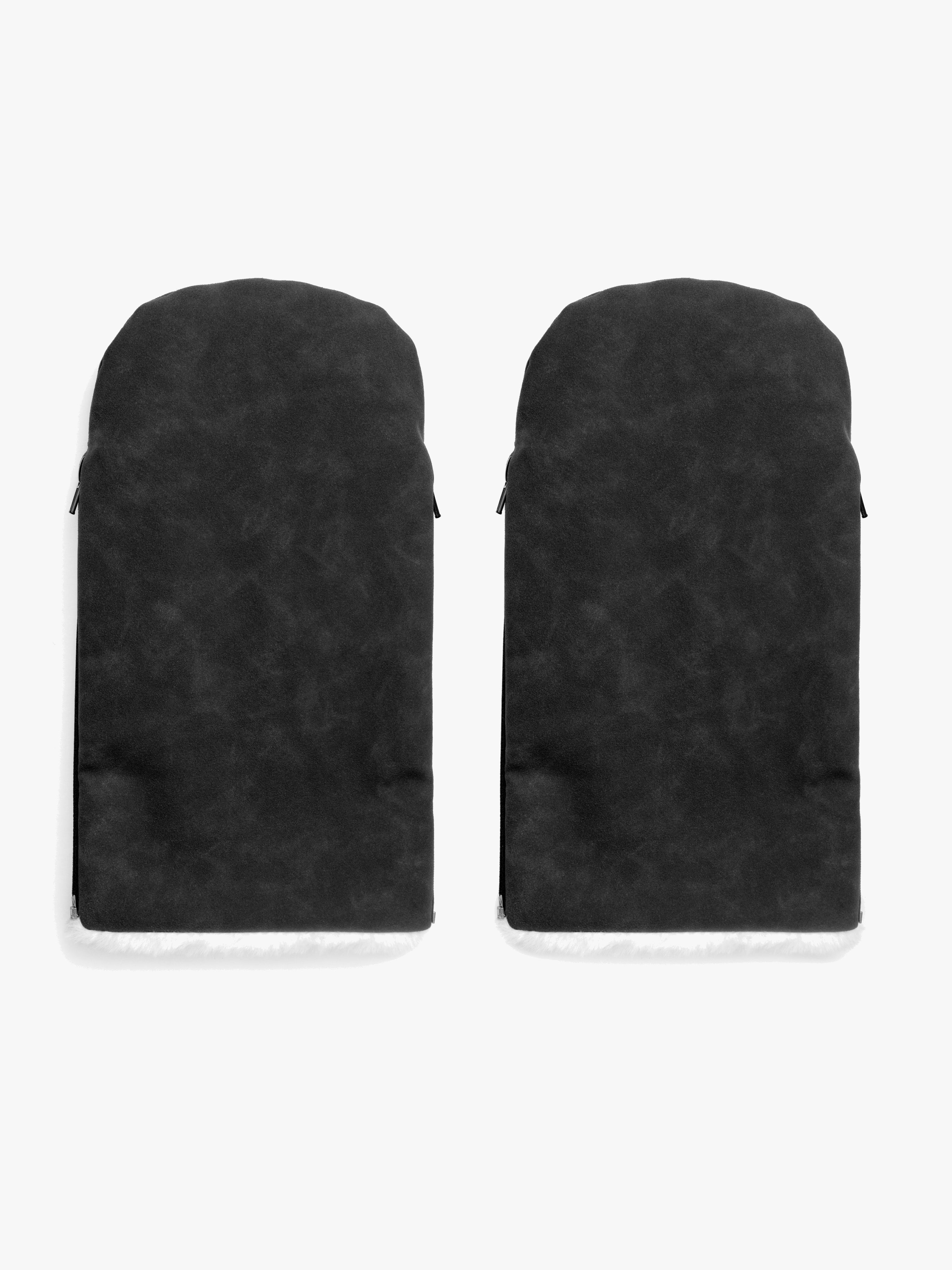 KONG.WALTHER Østerbro Faux Suede Kinderwagen-Fäustlinge, Black