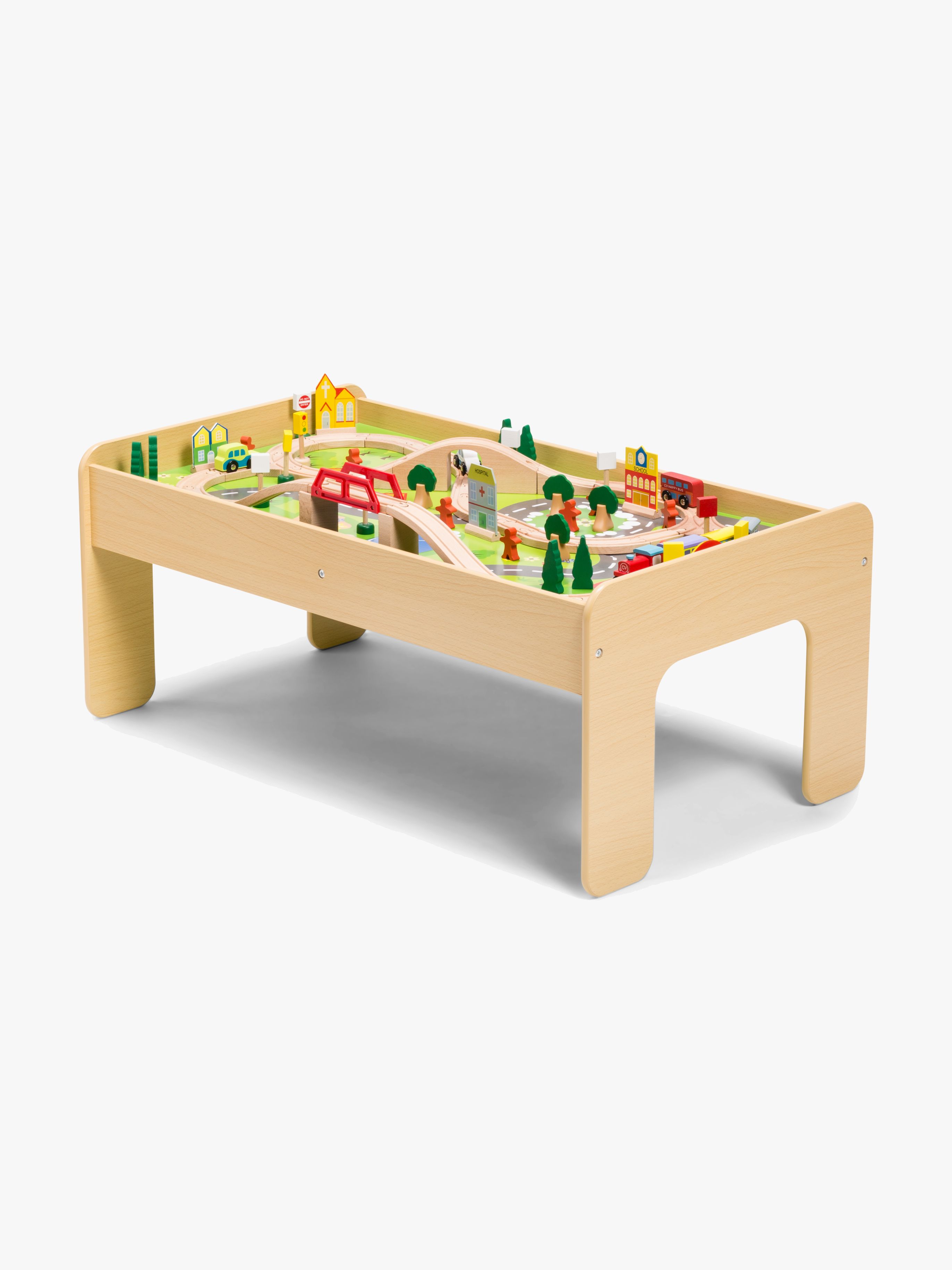 Classic World Eisenbahntisch 90-teilig, Natur