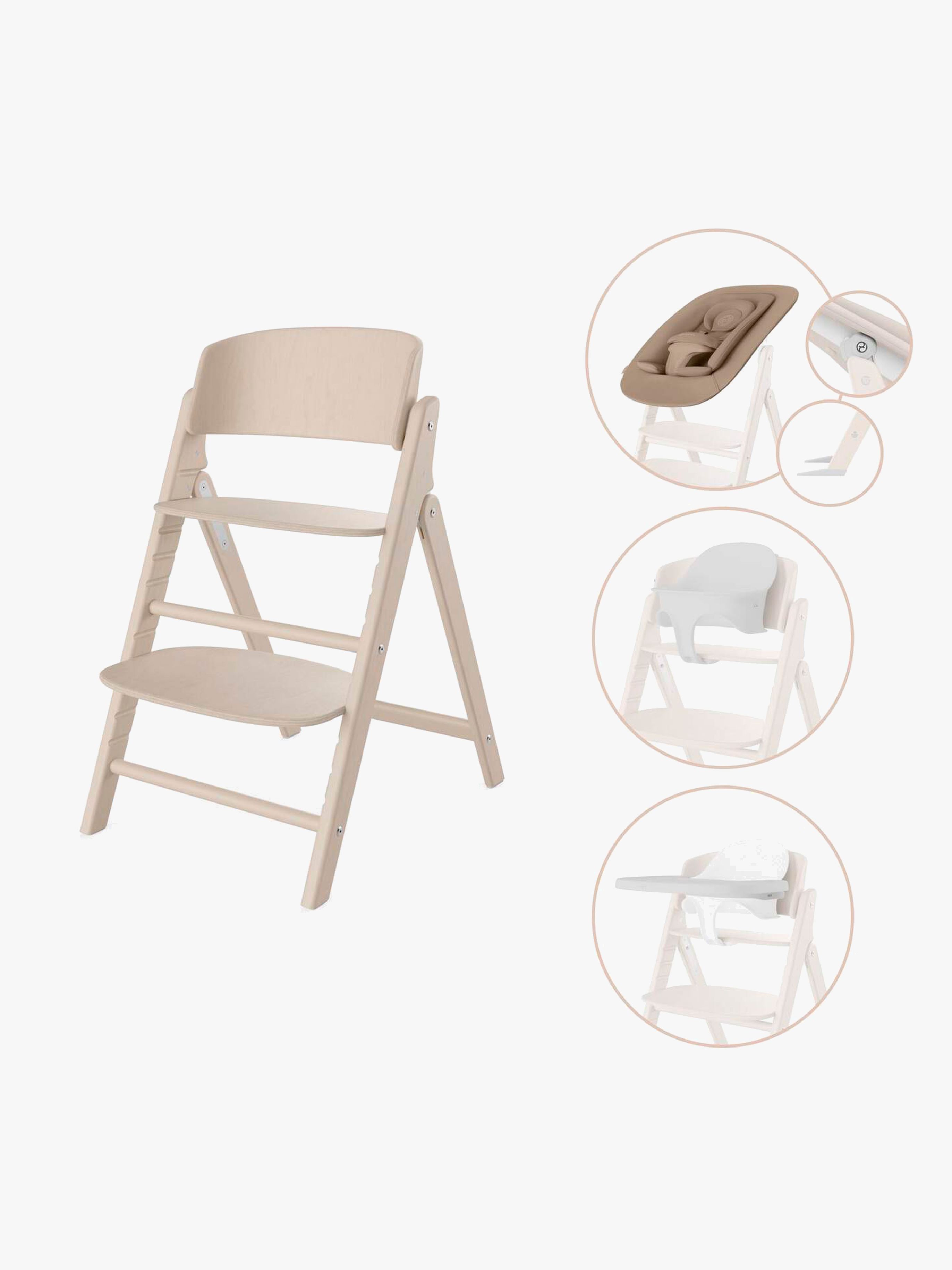Click & Fold Hochstuhl 4-in-1, All Natural