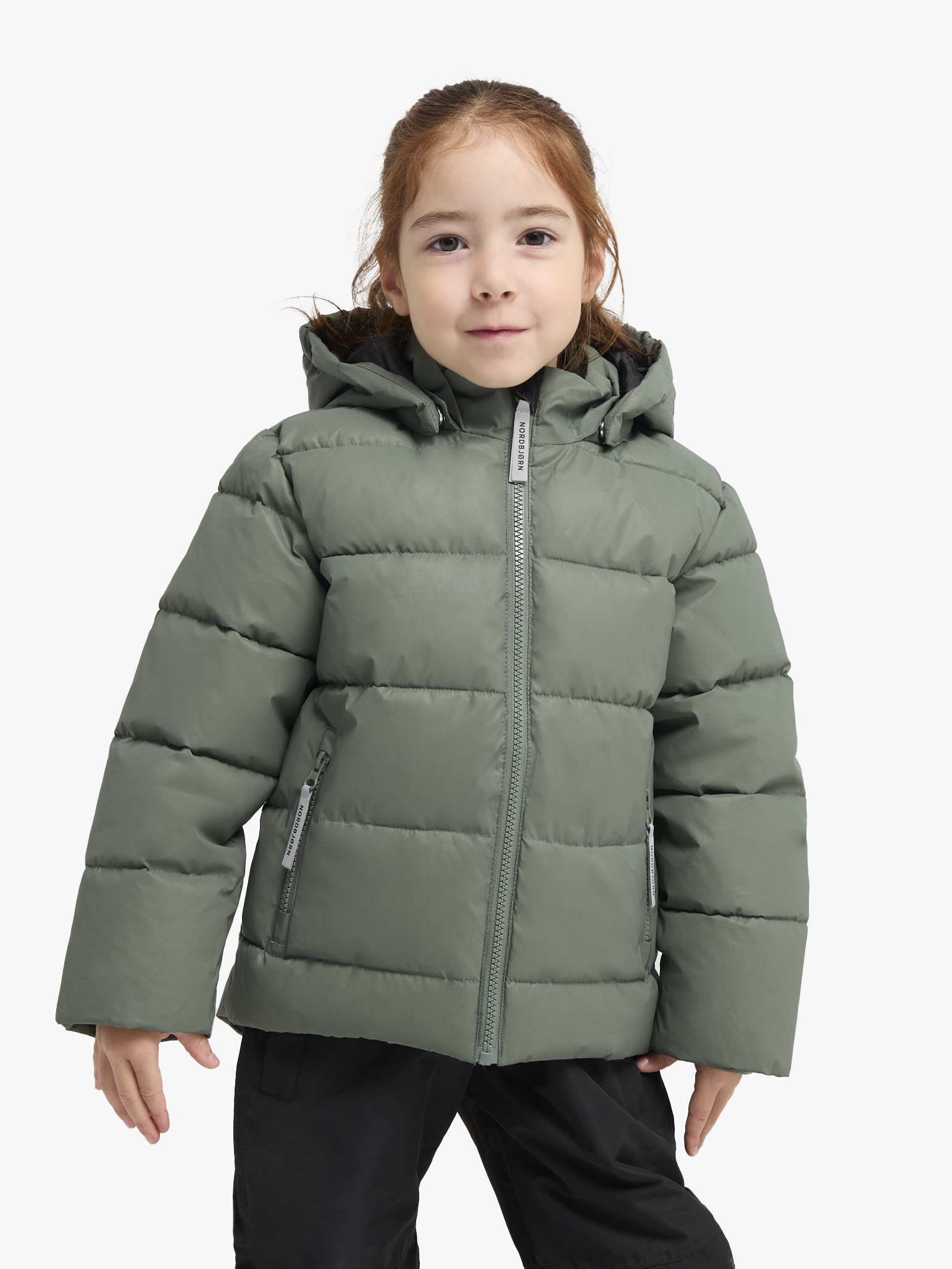 Nordbjørn Star Reflektierende Winterjacke, Forest Green, 122