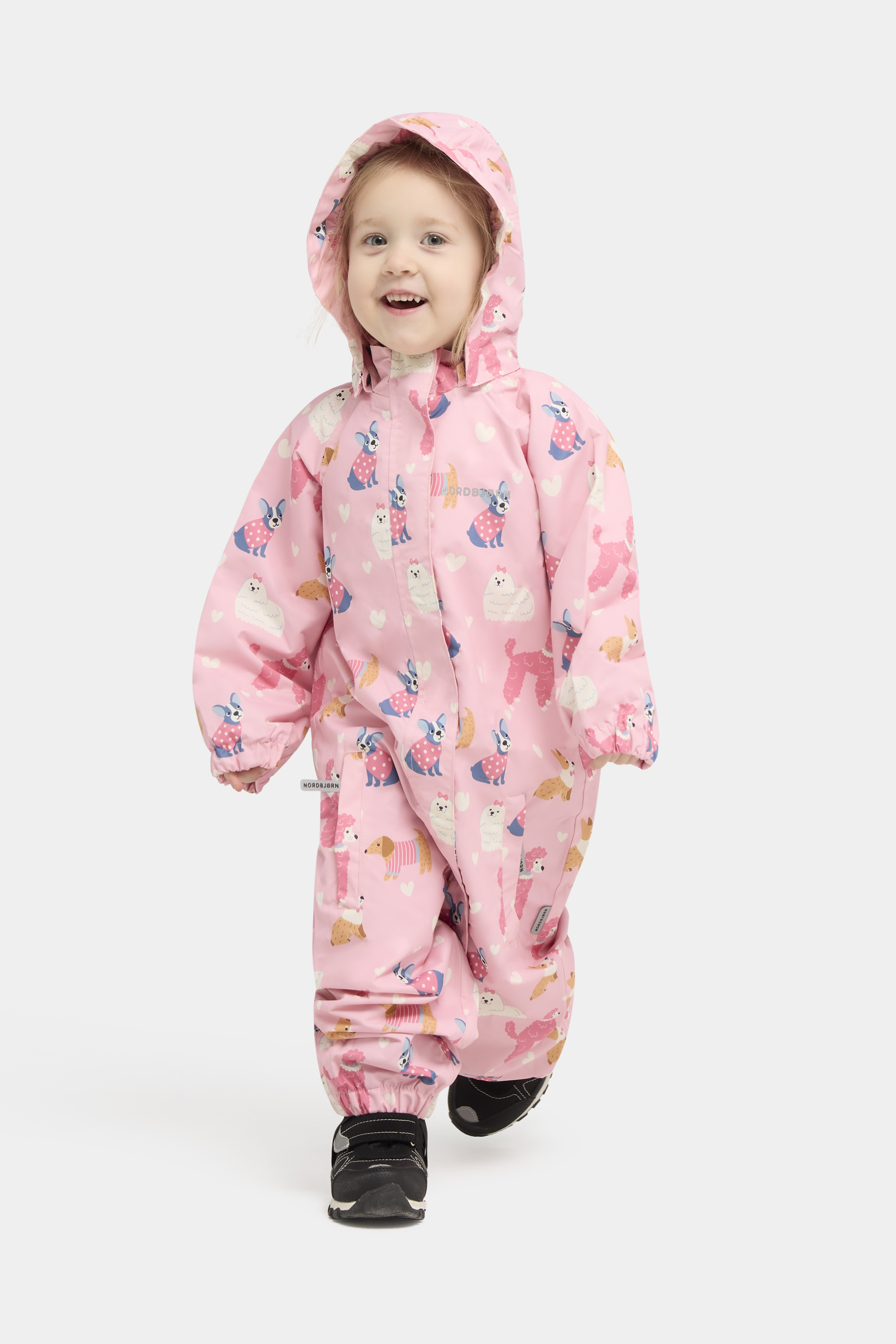 Nordbjørn Skaftö Outdoor-Overall, Puppy Love Candy Pink, 104