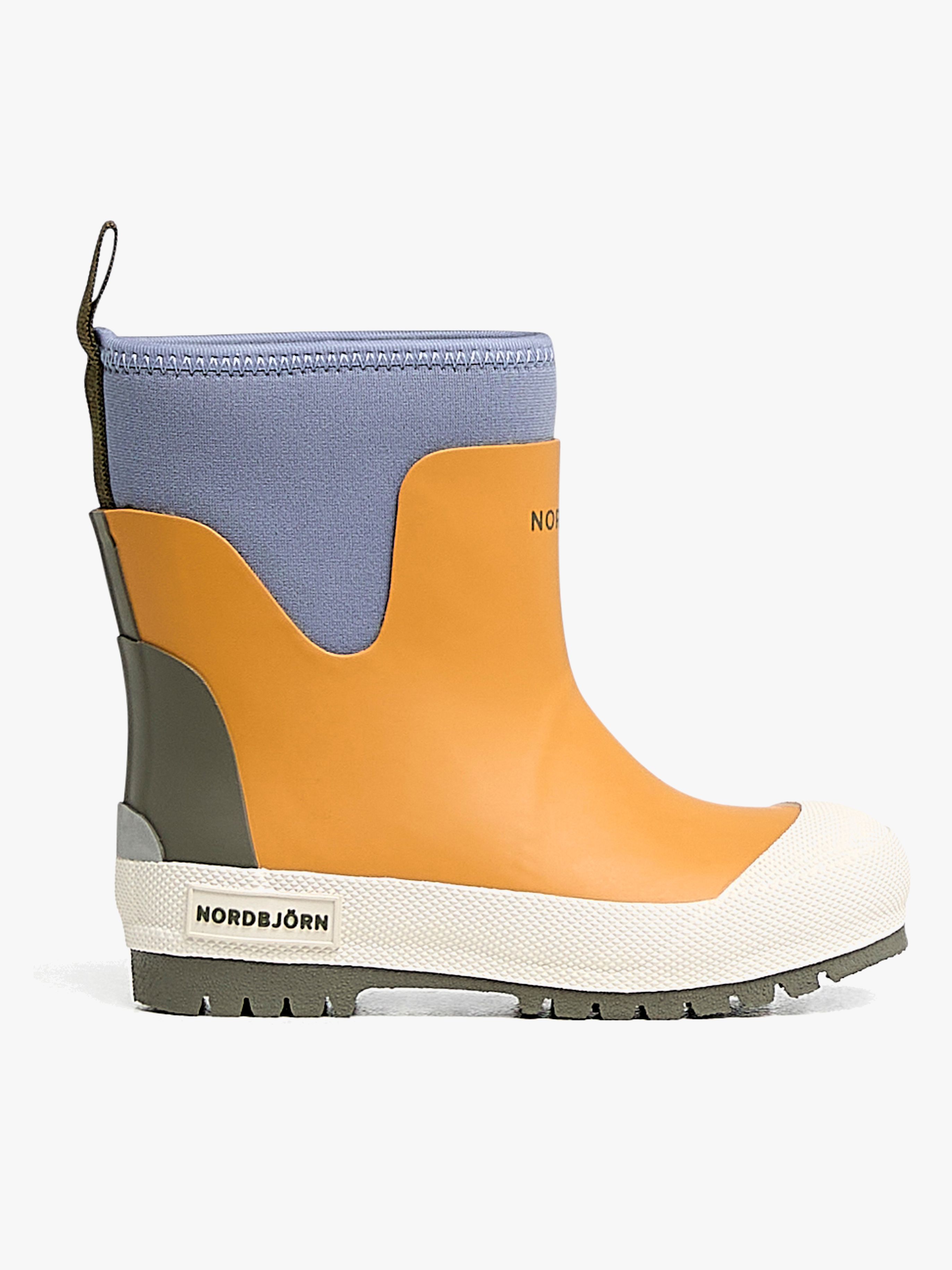 Nordbjörn Viskan Gefütterte Gummistiefel, Inca Gold/Stonewash/Deep Depths, 32, Kindergummistiefel, Kinderstiefel, Gummistiefel kinder, Kids
