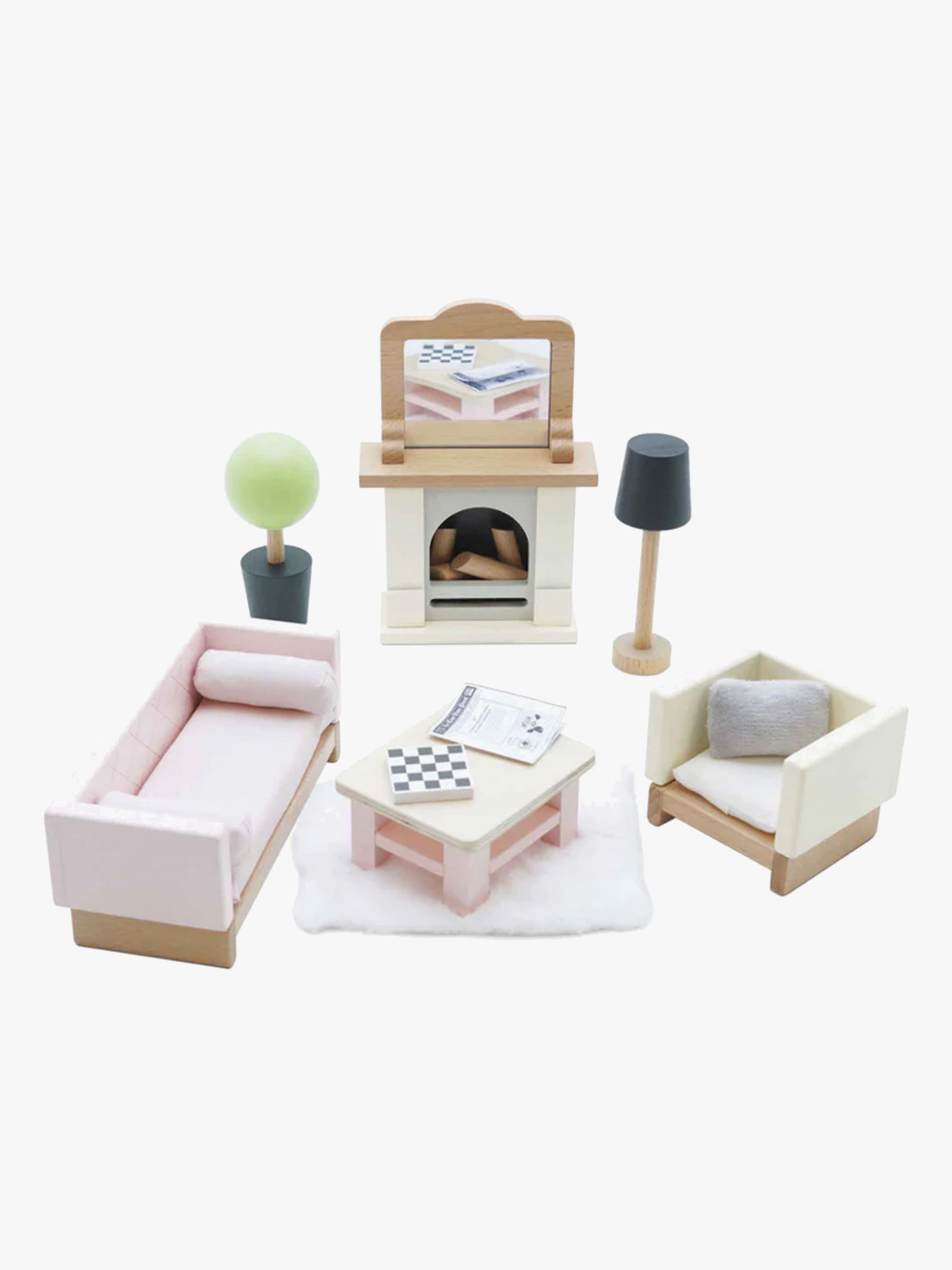 Wohnzimmer Puppenhausmöbel 19 Teile