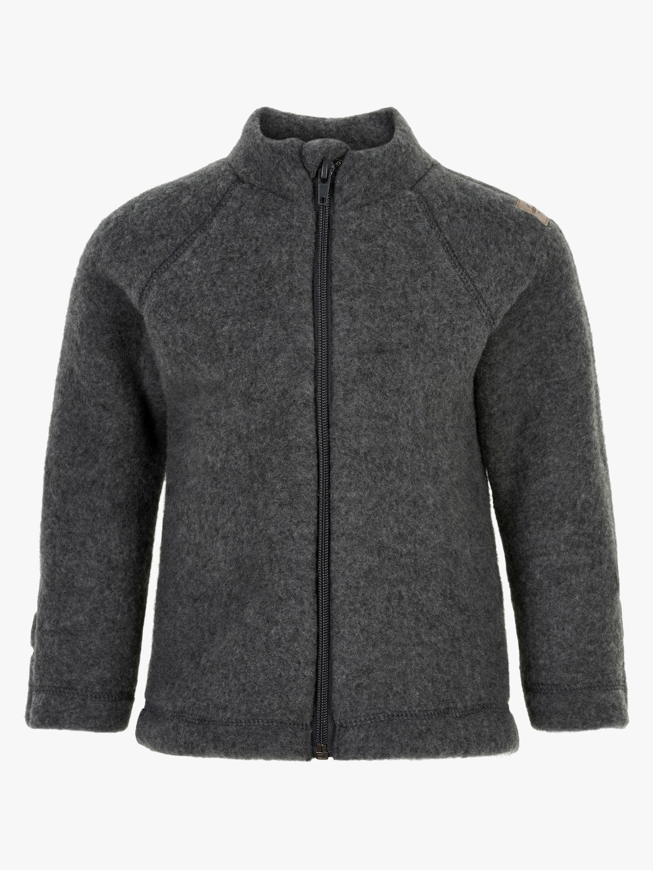 Mikk-Line Wollfilz-Jacke Baby, Anthracite Melange, 80