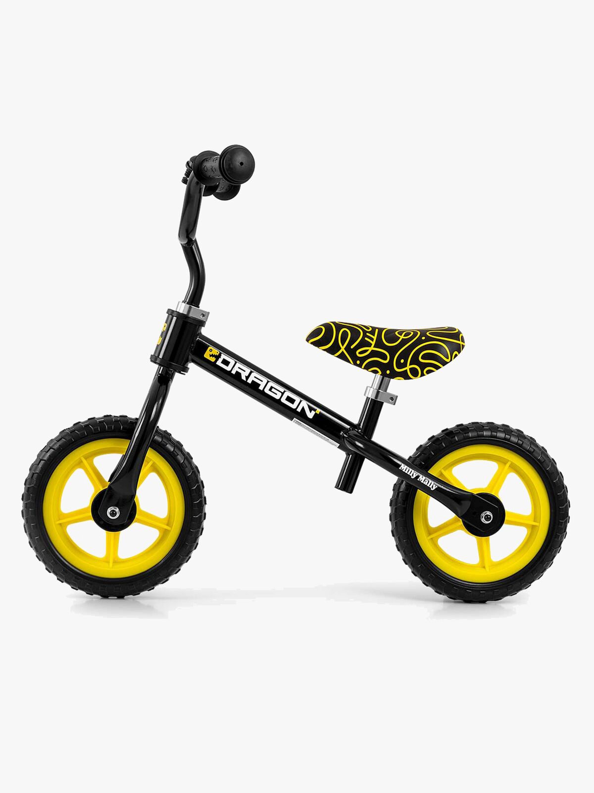 Milly Mally Dragon Laufrad, Schwarz