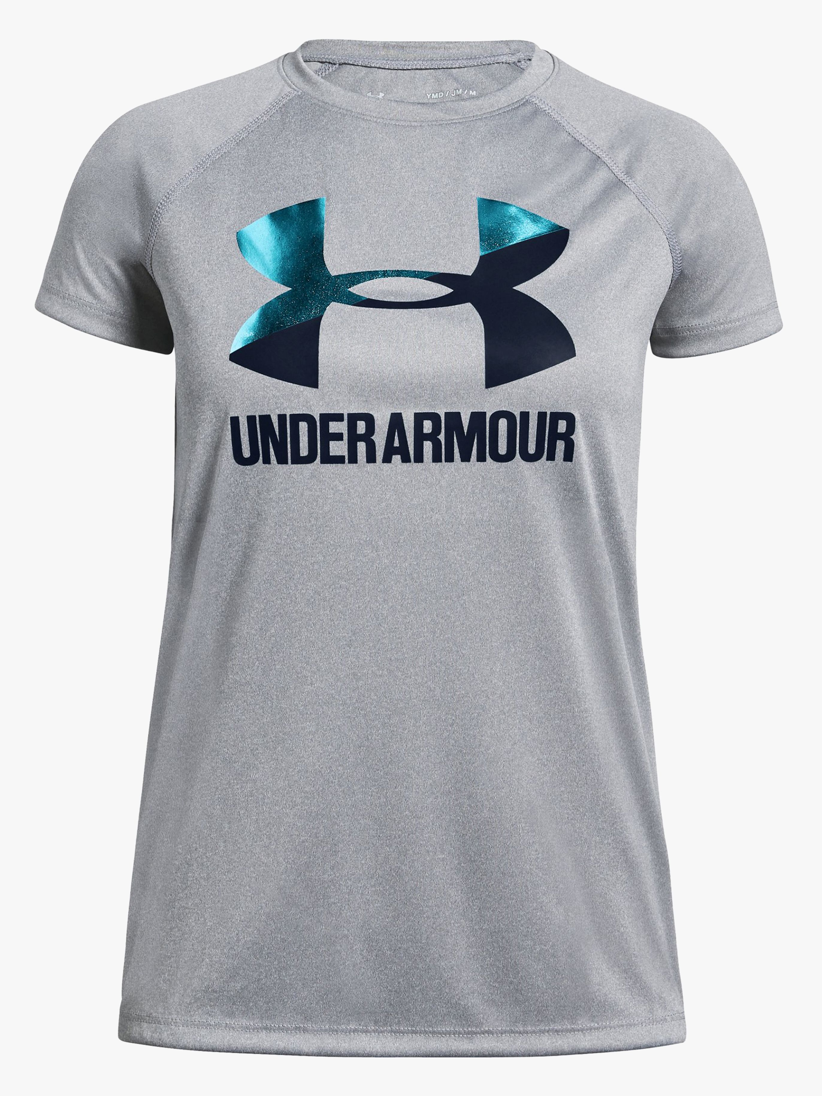 Under Armour Big Logo Tee Solid SS Trainingsshirt, Steel XS