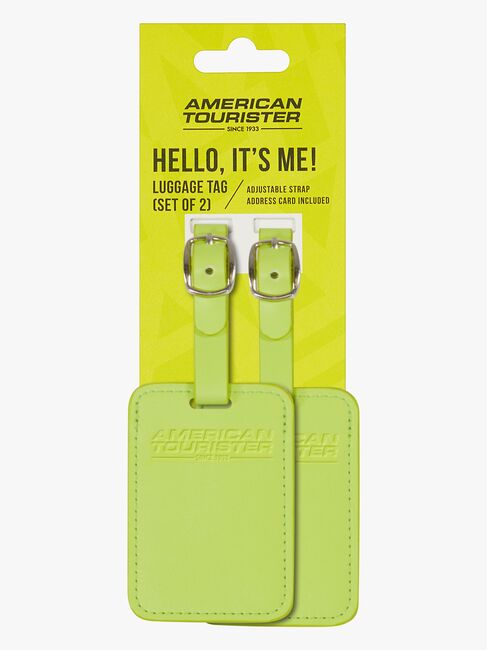 American Tourister Gepäckanhänger 2er-Pack, Light Lime