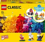 LEGO Classic 11013 Kreativ-Bauset mit durchsichtigen Steinen 