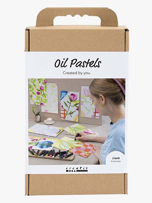 Creativ Company Bastelset Ölpastellfarbe Blumen