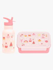 A Little Lovely Company Brotdose & Flasche, Ice-cream