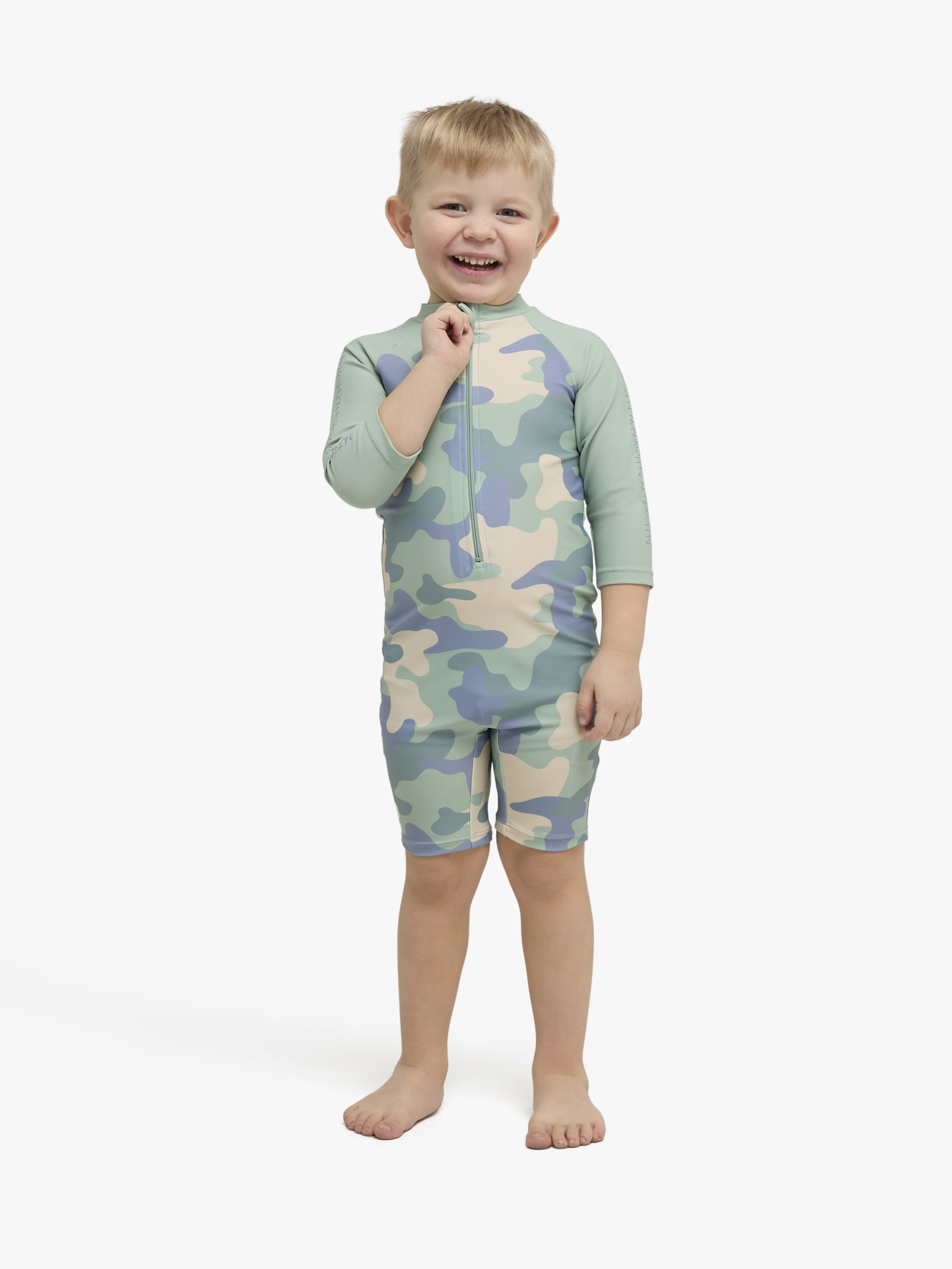 Nordbjörn Hönö UV-Schutzanzug, Blau Camo, 110-116