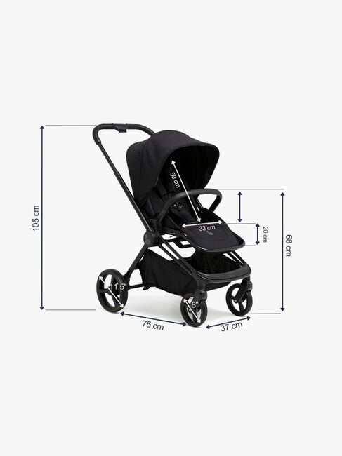 Beemoo One Kombikinderwagen, All Black
