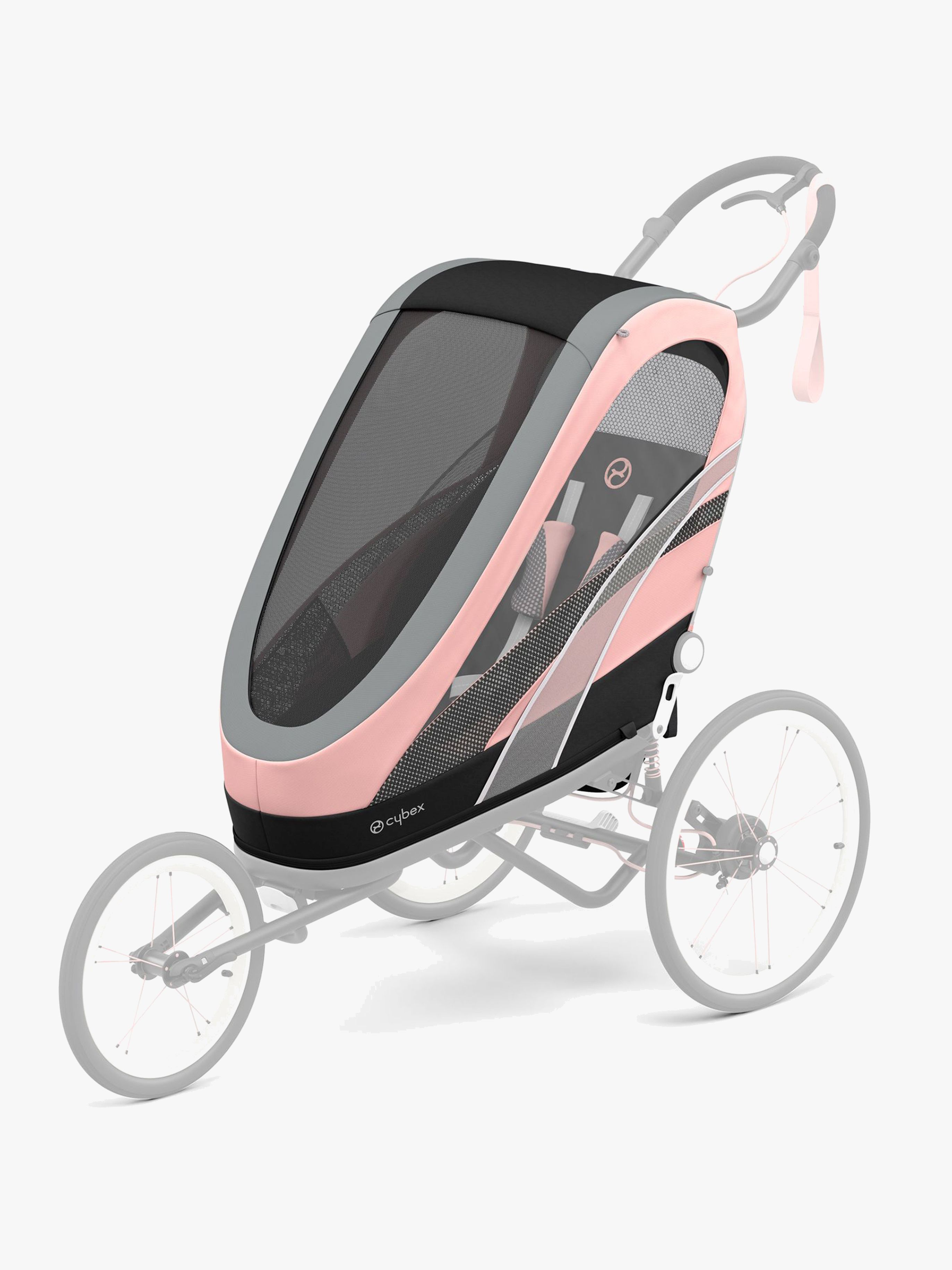 Cybex Sport ZENO Farbiger Bezug, Silver Pink