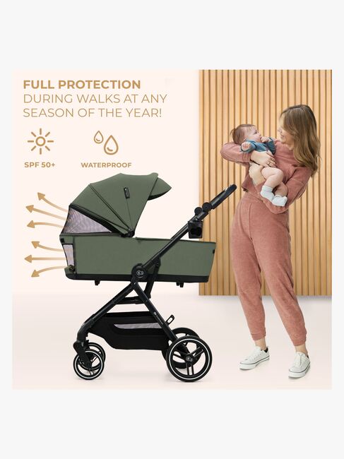 Kinderkraft YOXI 2-in-1-Kombikinderwagen, Mystic Green