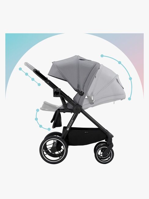 Kinderkraft NEA 2-in-1 Kombikinderwagen, Platinum Grey