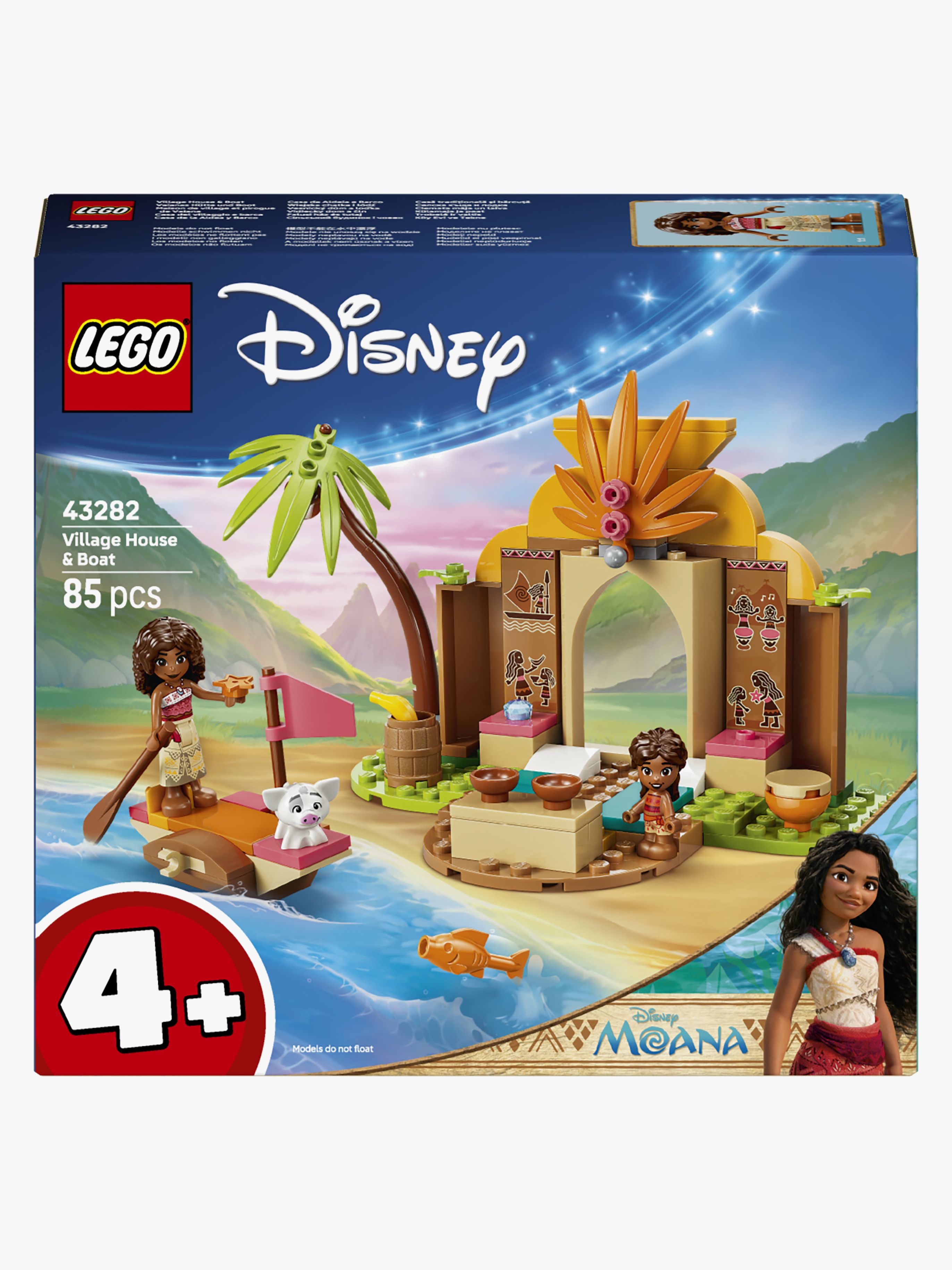 LEGO Disney Princess 43282 Vaianas Hütte und Boot
