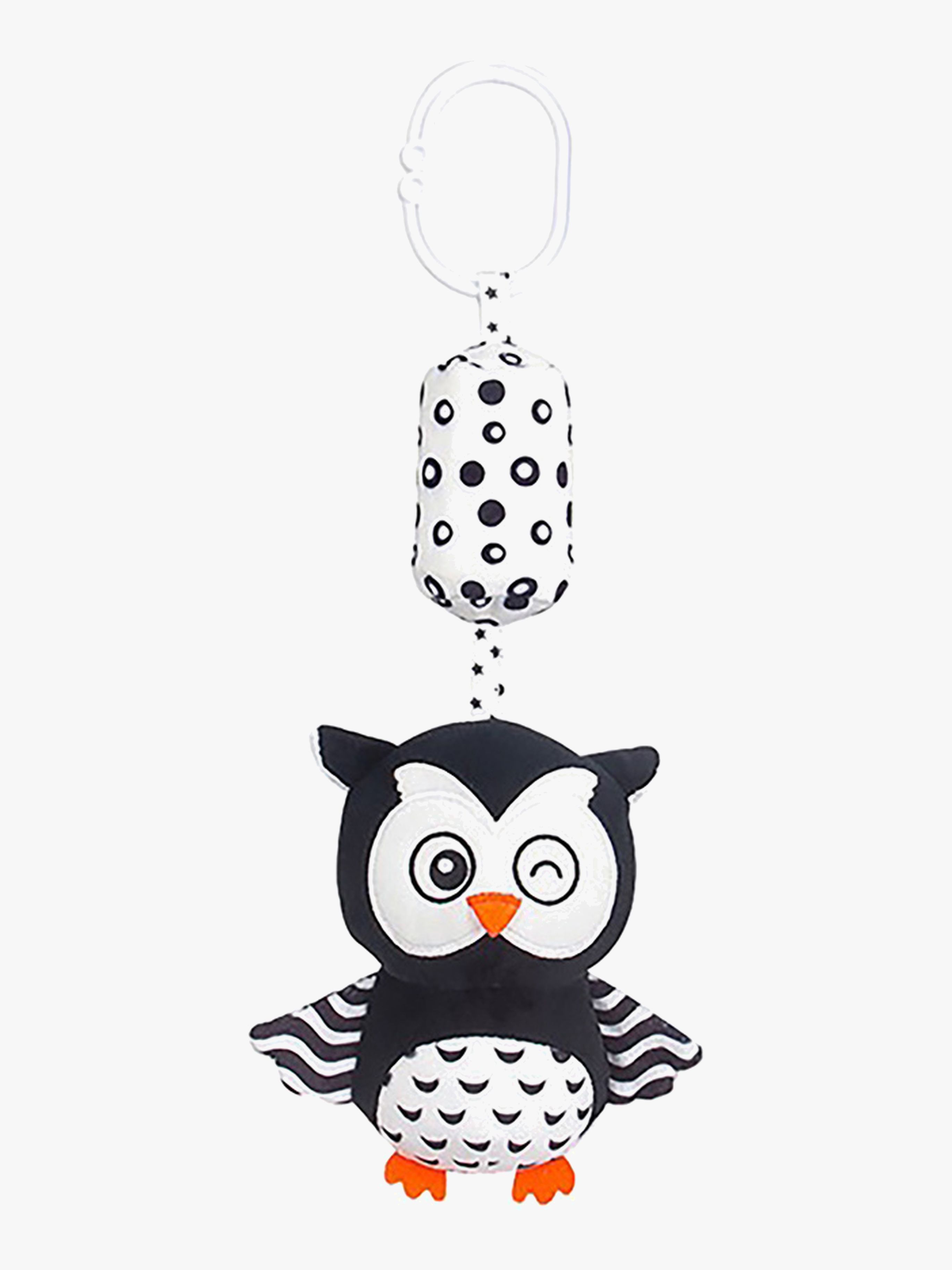 Mr Owly Aktivitätsspielzeug, Schwarz / Weiß, Babyspielzeug