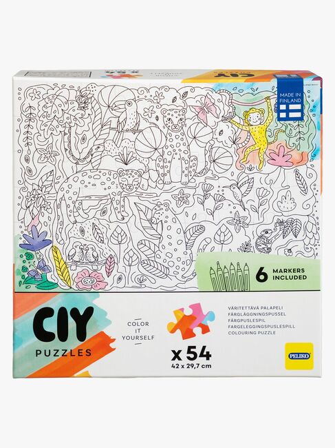Peliko CIY Puzzle mit Filzstiften 54 Teile Gemischte Auswahl
