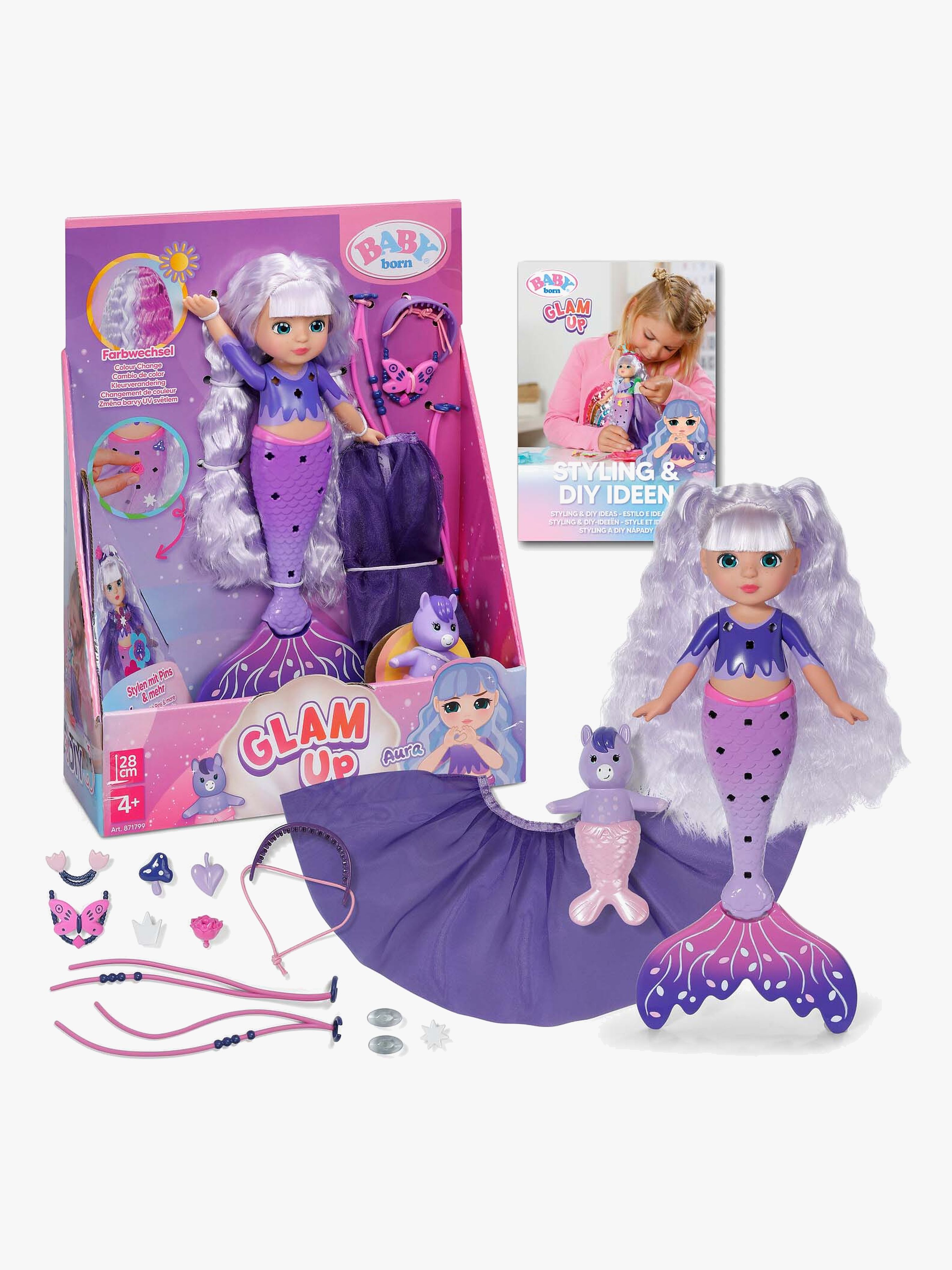 Glam Up Meerjungfrauen-Puppe Aura