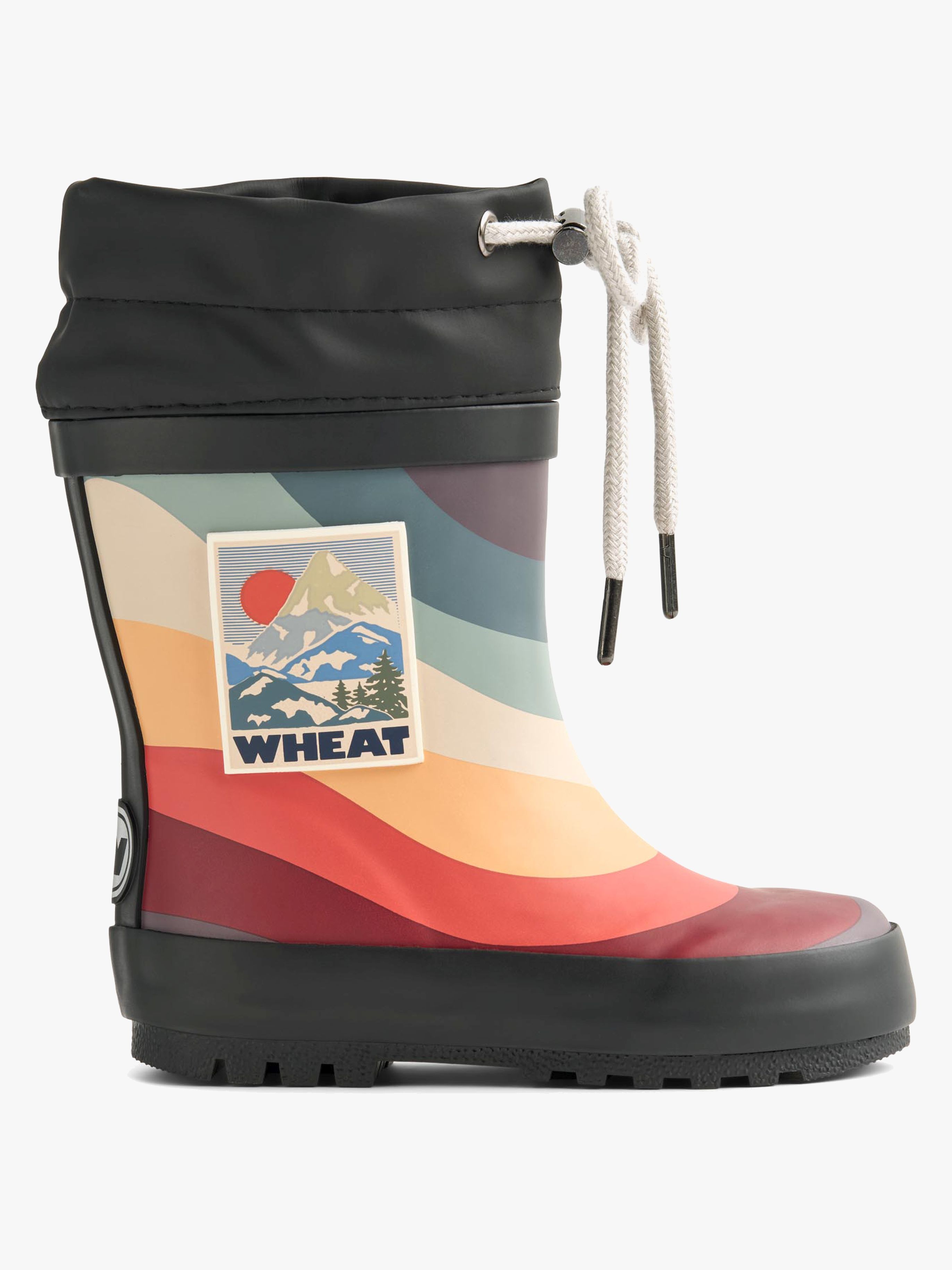 Wheat Gefütterte Gummistiefel, Rainbow Waves, 23, Kindergummistiefel, Kinderstiefel, Gummistiefel kinder, Kids