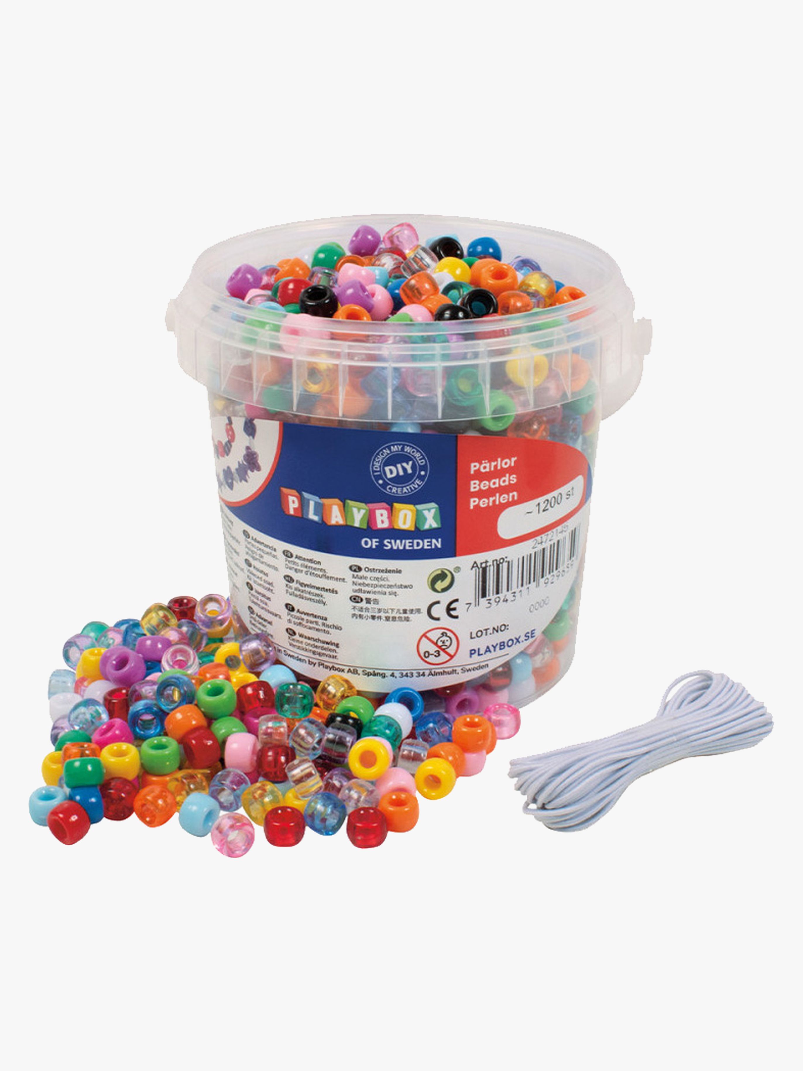 Playbox Kongoperlen im Eimer 1200 Teile