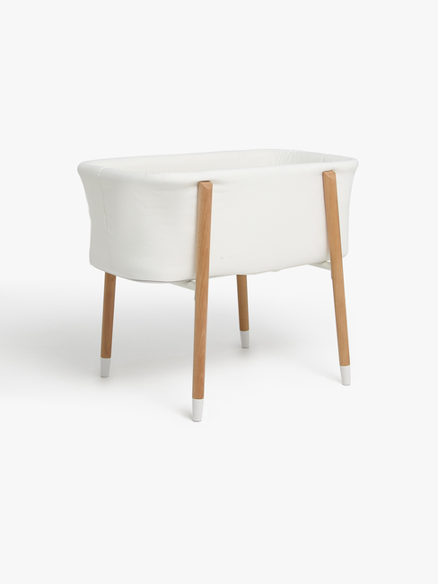 Beemoo CARE Nordic Babybett, White/Wood