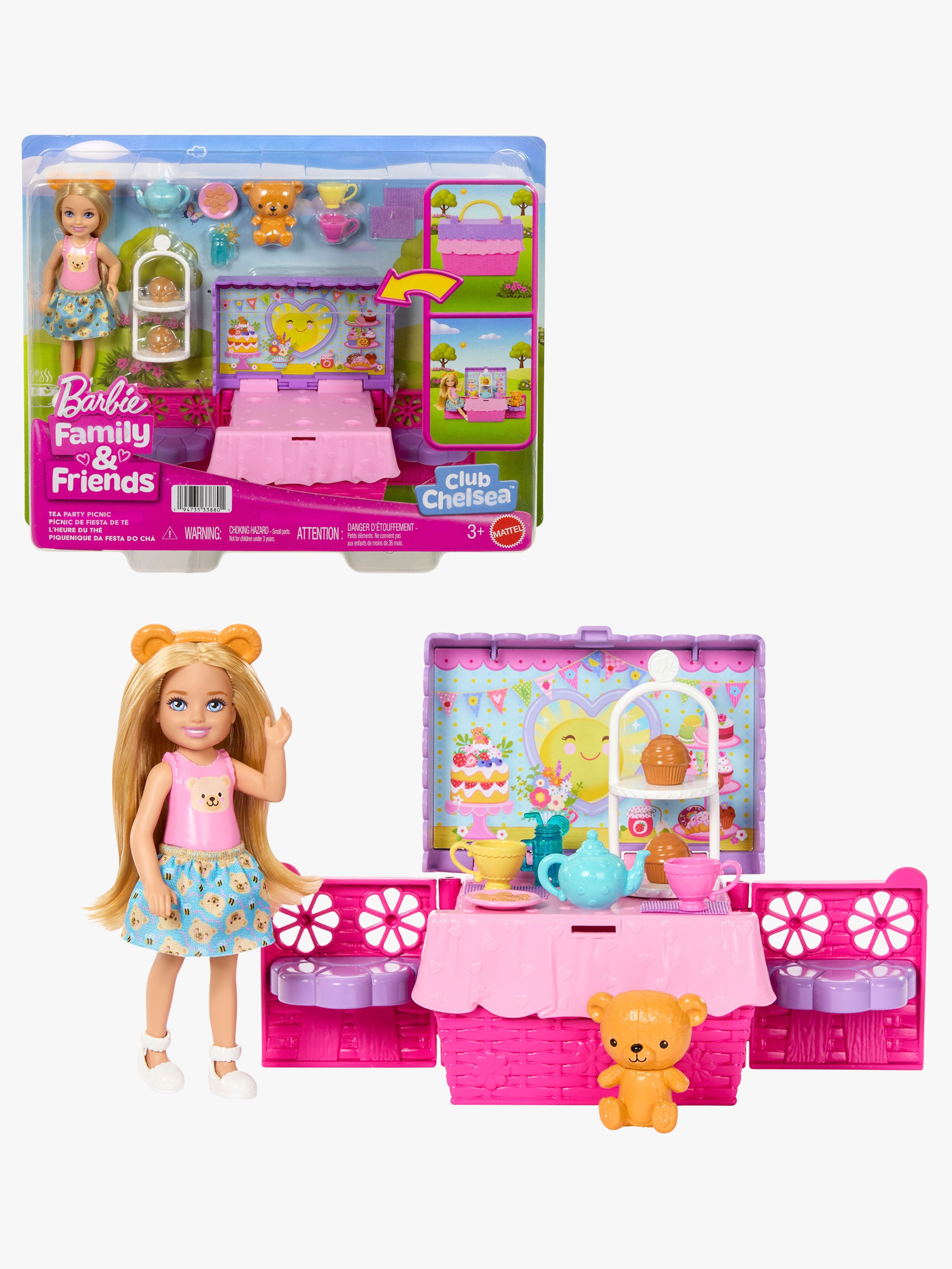 Barbie Family &  Friends Club Chelsea Spielset Teestunde