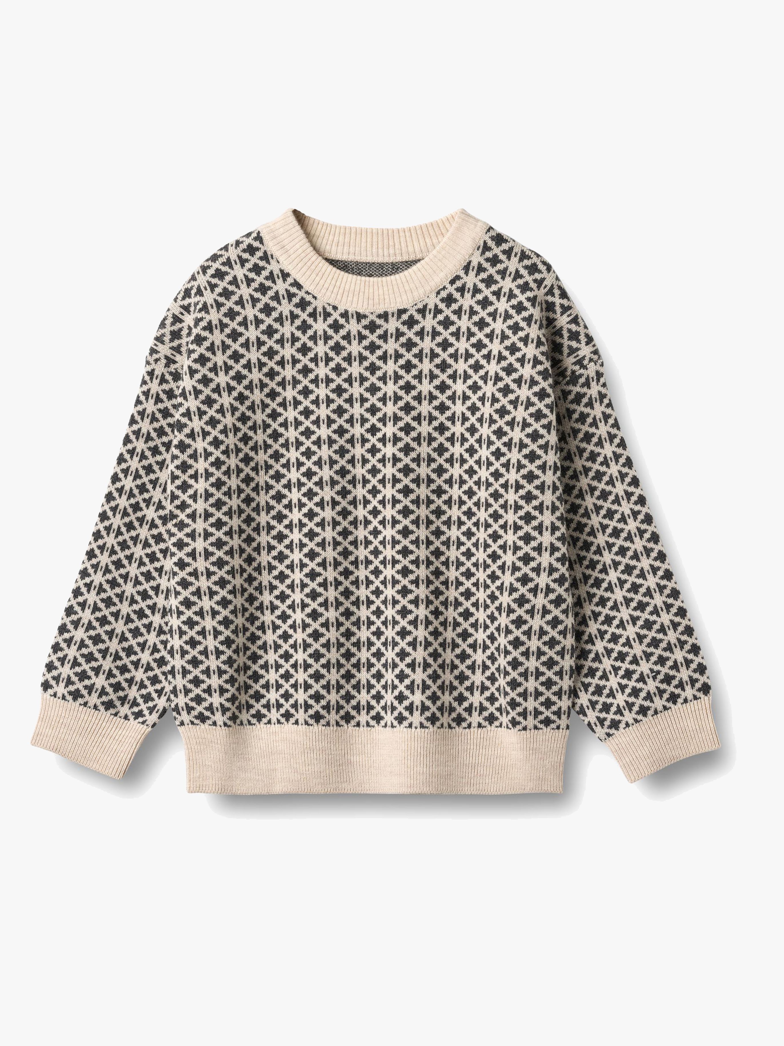 Wheat Elias Pullover, Warm Sand Melange, 140