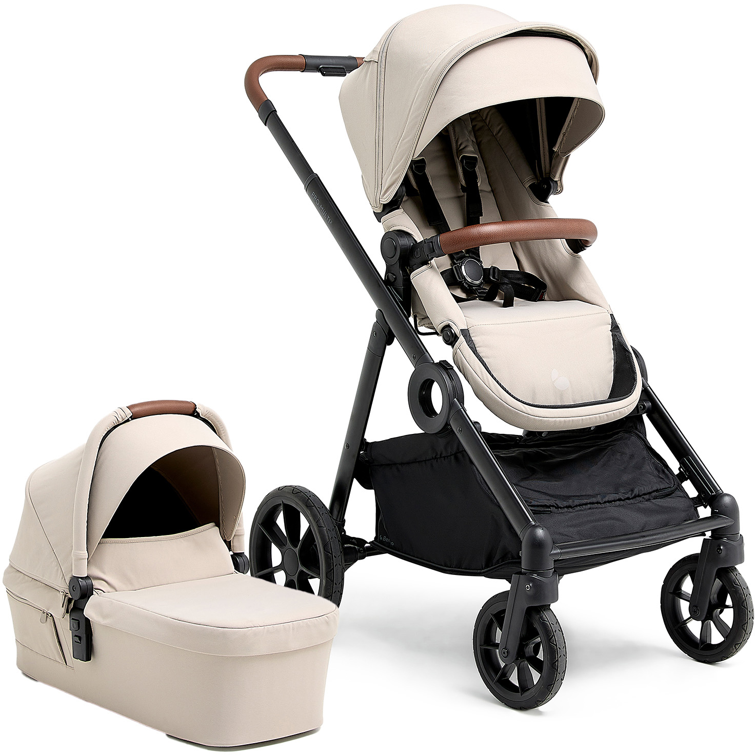 Beemoo Pro Multi 2 Kombikinderwagen, Latte Beige, Kinderwagen, 2 in 1