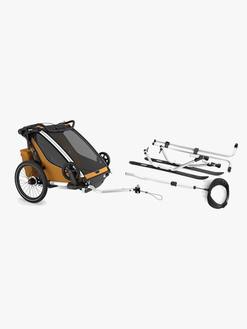 Thule Chariot Sport 2 Fahrradanhänger inkl. Skiset, Natural Gold G3