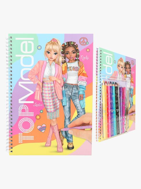 TOPModel Designbuch mit Buntstiften
