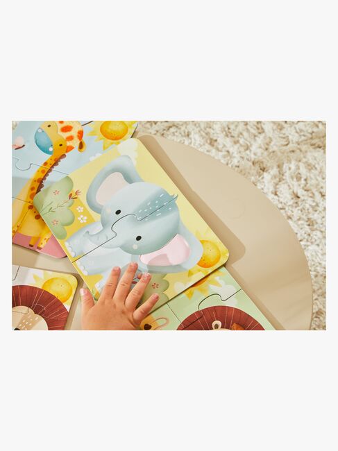 Barbo Toys  Touch & Feel Puzzle Safari 4-in-1