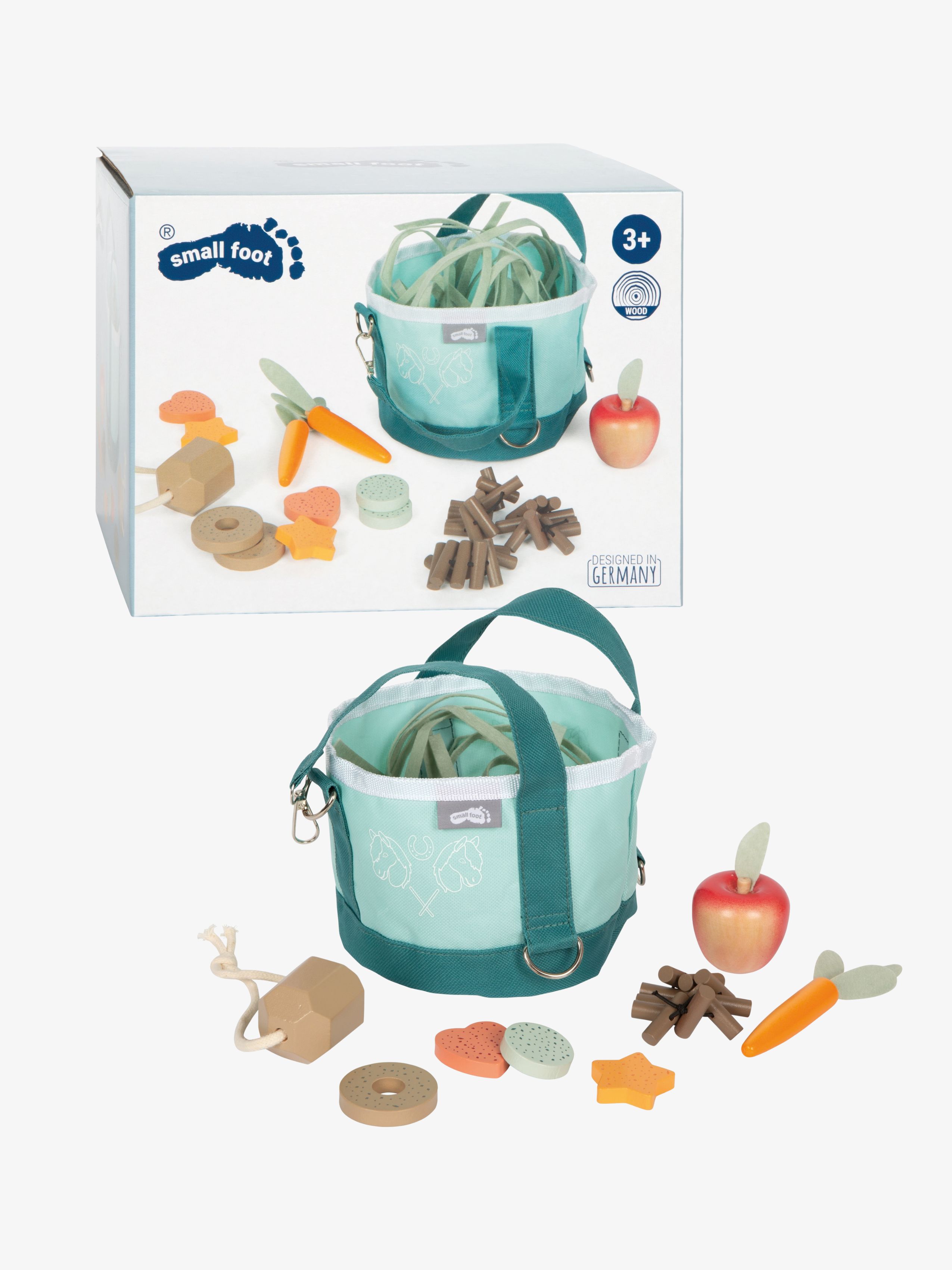 Fütterset mit Tasche für Steckenpferd