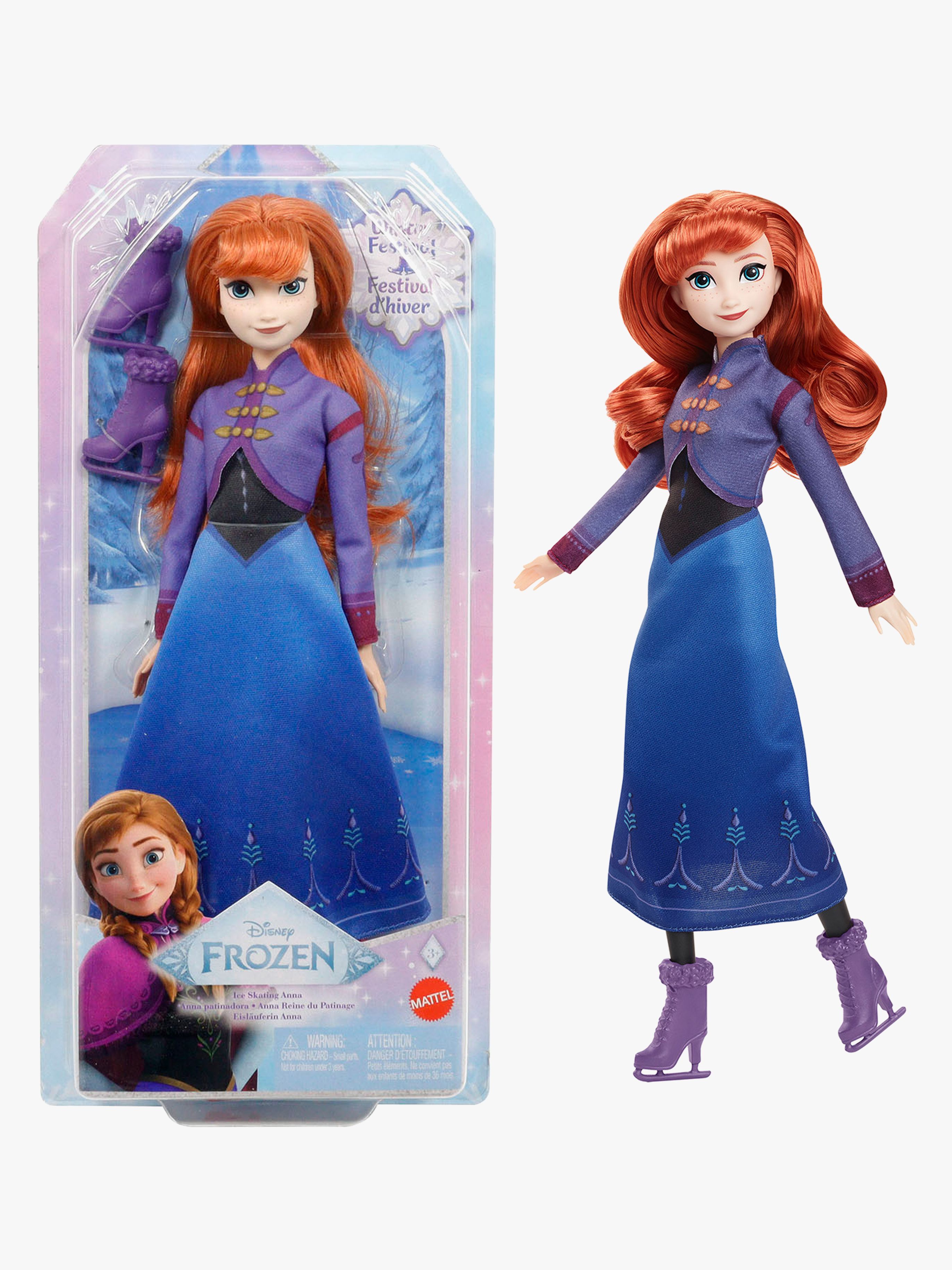 Puppe Anna mit Schlittschuhen