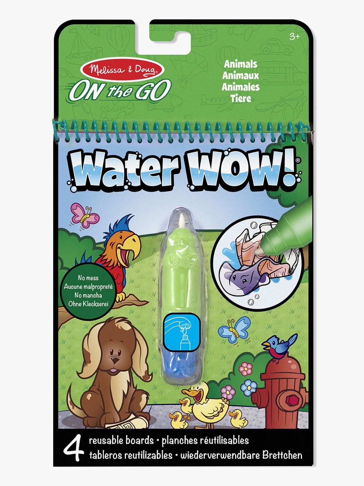 Melissa & Doug Water Wow! Malbuch Tiere