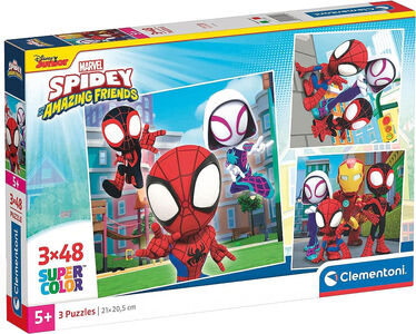 Clementoni Spidey And His Amazing Friends Puzzles 3x48 Teile