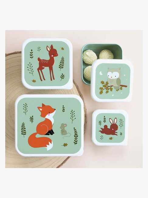 A Little Lovely Company Lunchbox-Set, Forest Friends